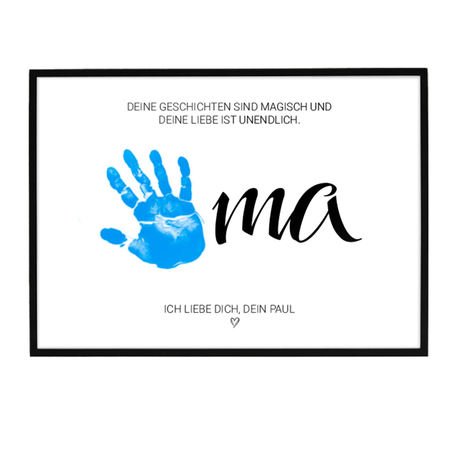 DIY Poster für die Großeltern