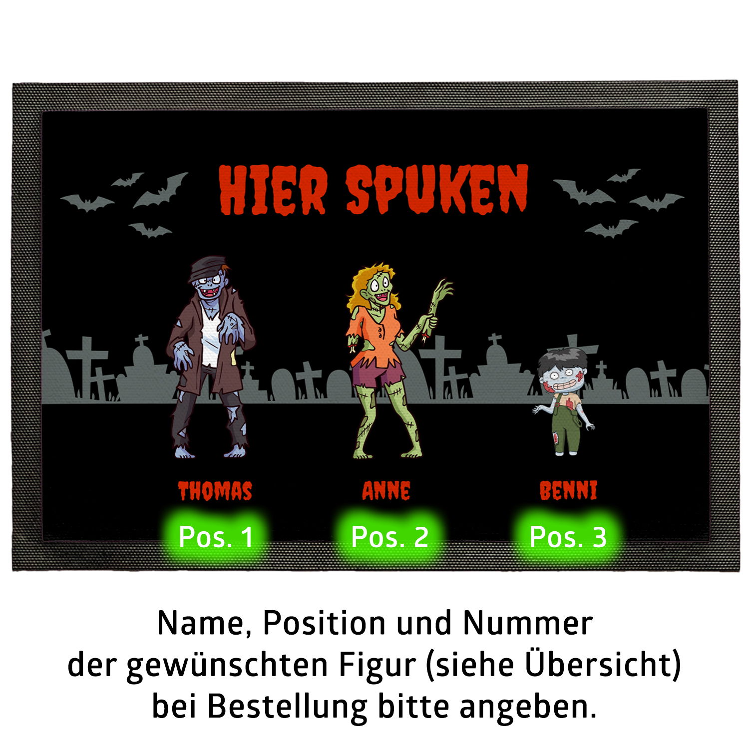 Fußmatte - Halloween Zombies