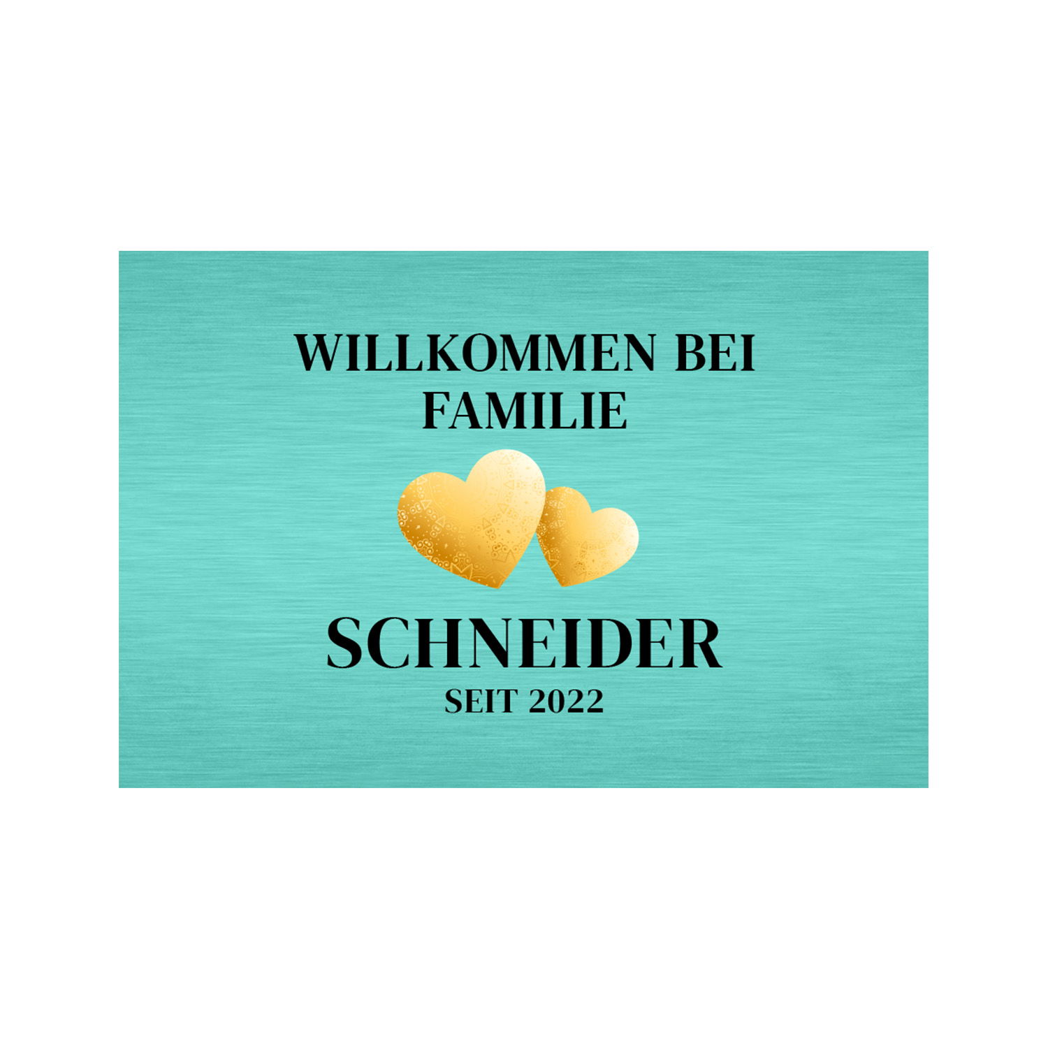 Fußmatte - Willkommen mit Personalisierung