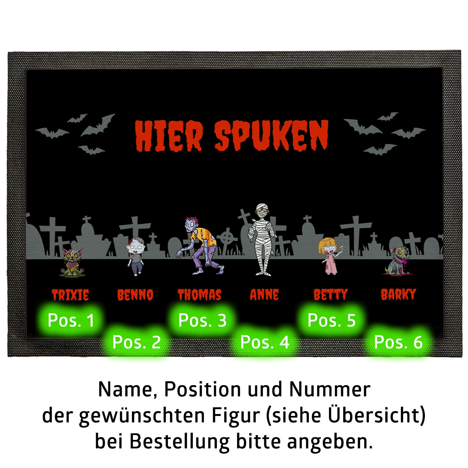 Fußmatte - Halloween Zombies