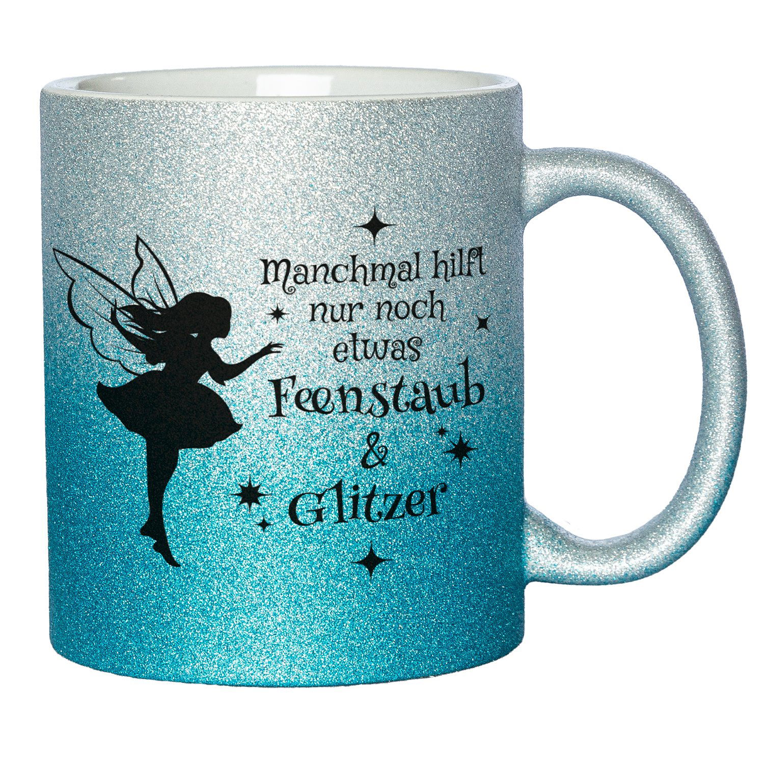 Glitzertasse - Feenstaub & Glitzer