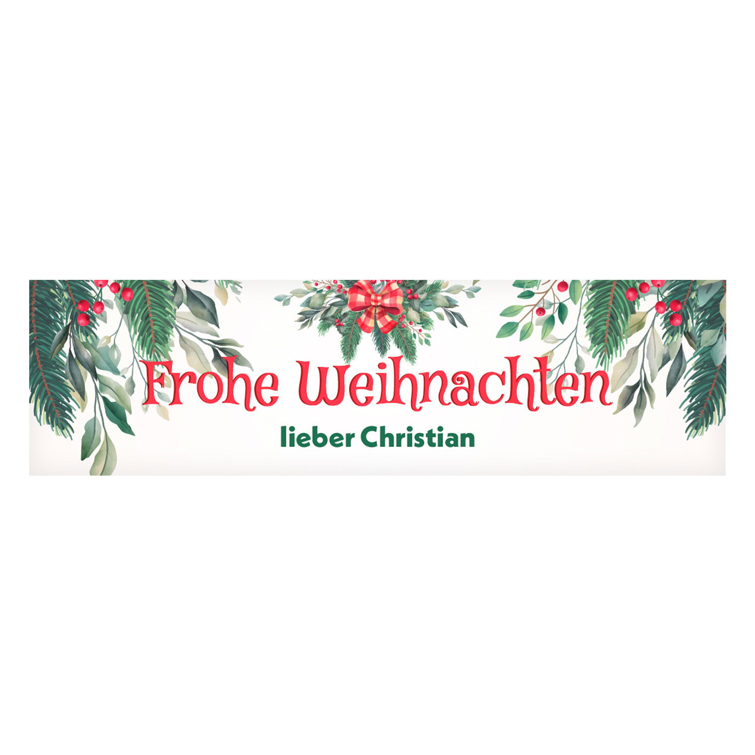 Weihnachtliche Holzbox für Weinflaschen 
