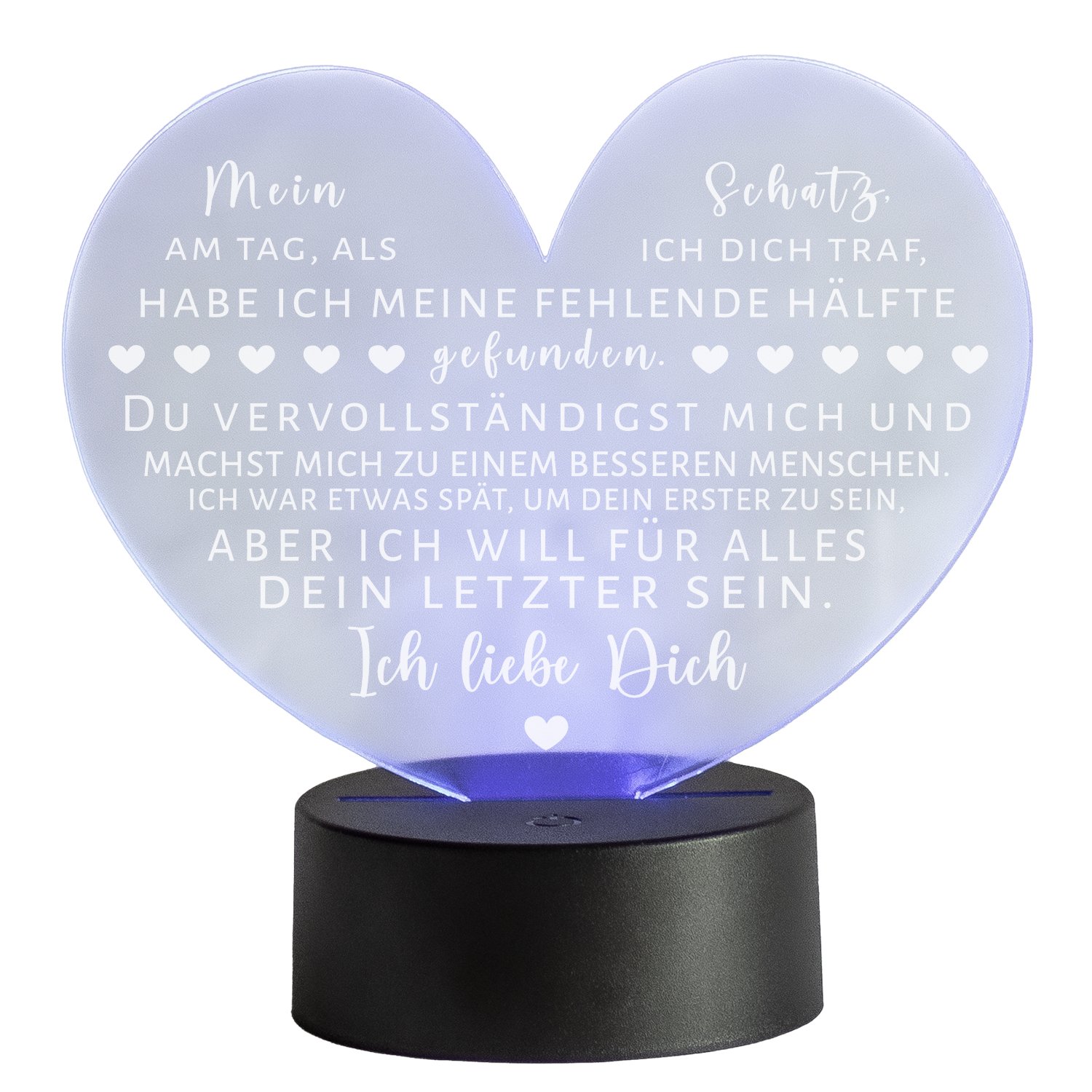 LED-Leuchte Herz - Ich liebe Dich
