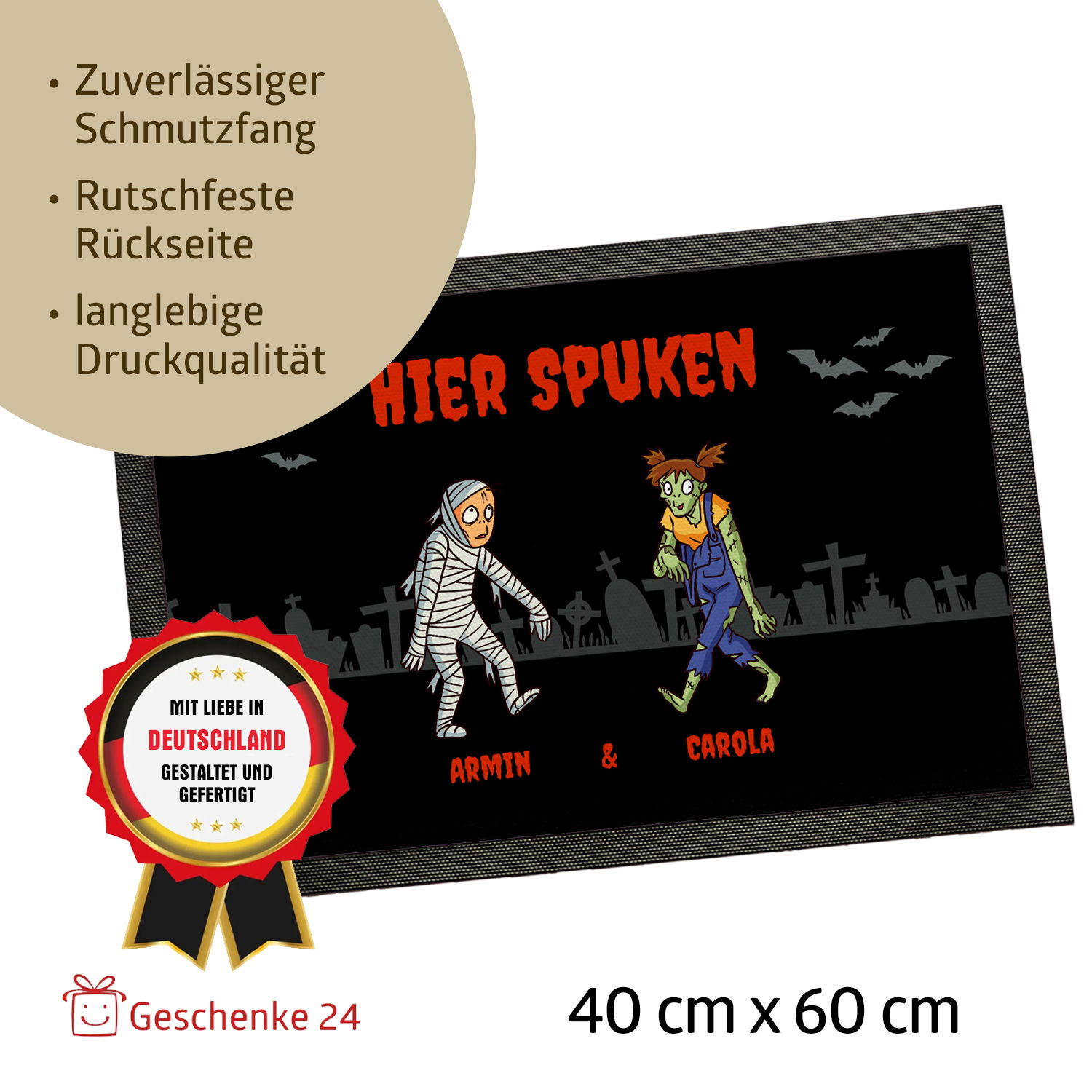 Fußmatte - Halloween Zombies