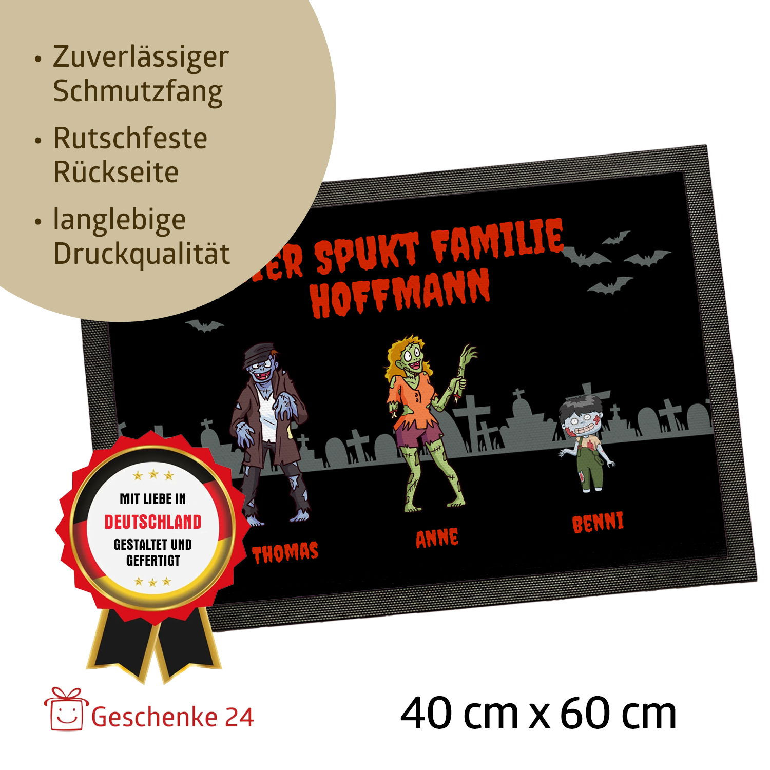 Fußmatte - Halloween Zombies
