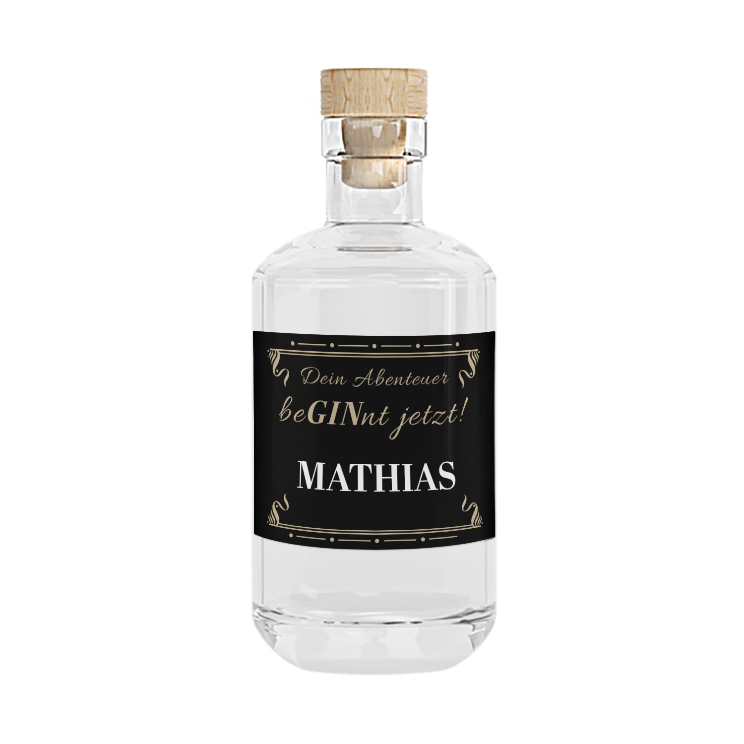 Gin mit persönlichem Etikett