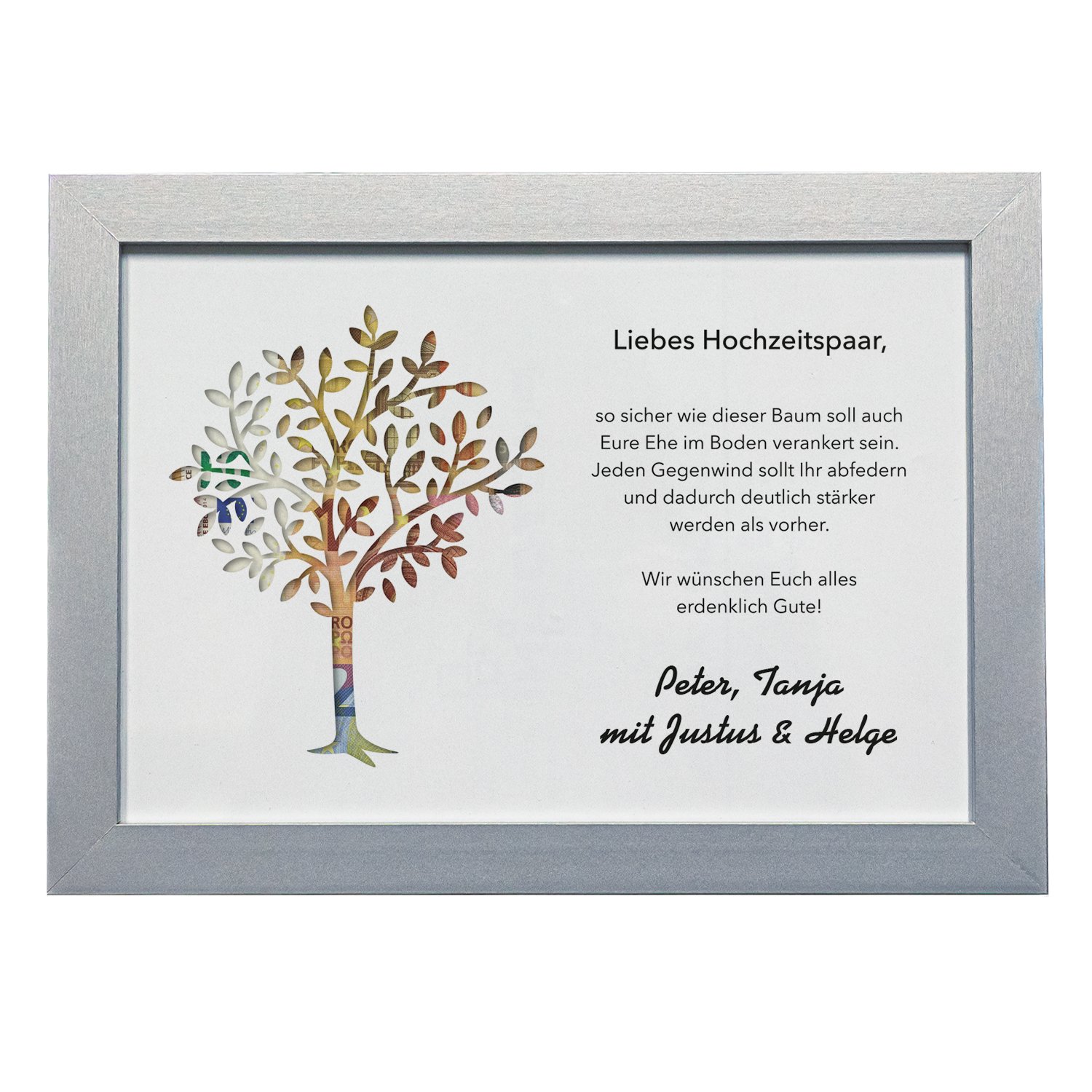 Geldgeschenk zur Hochzeit - Lebensbaum