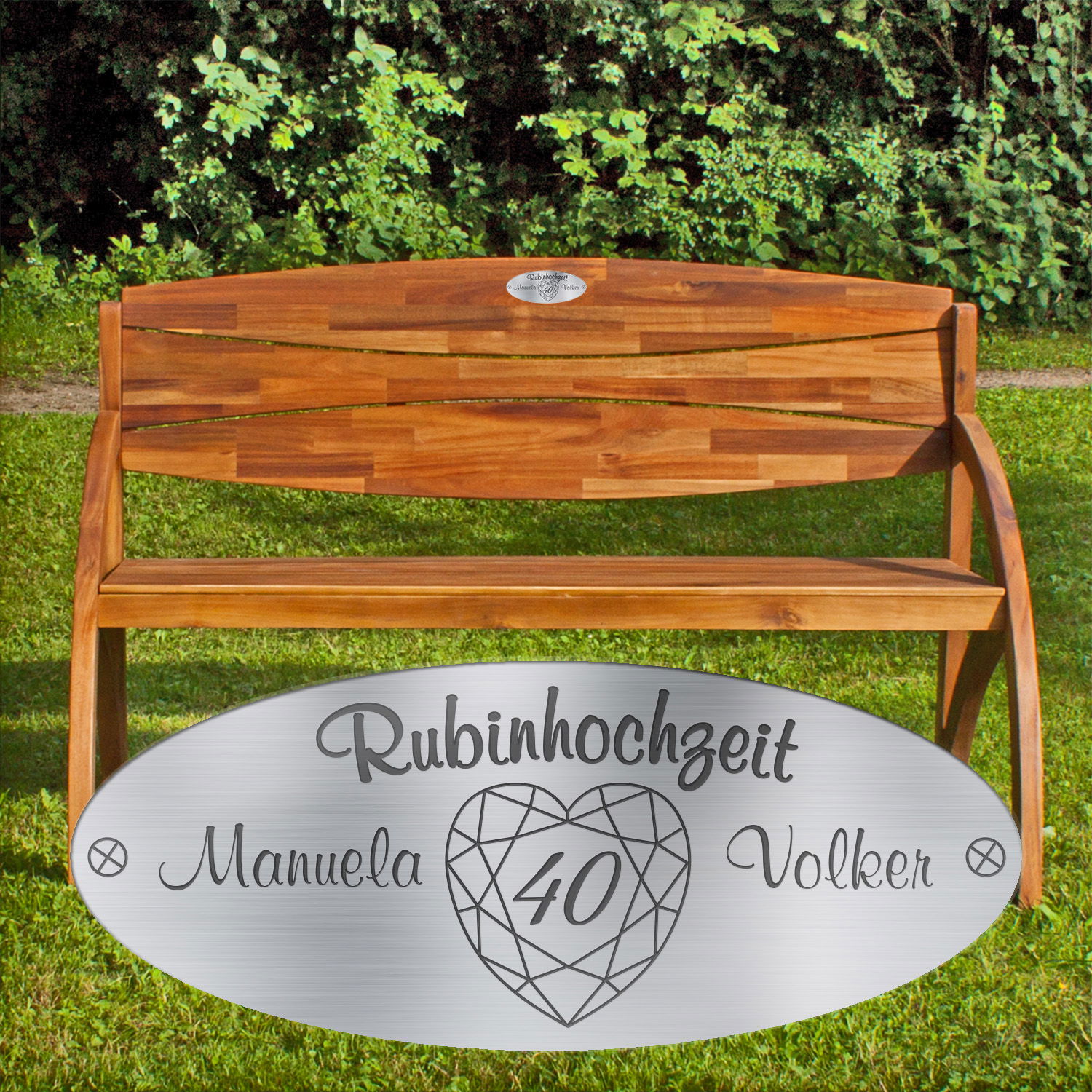 Rubinhochzeit - Bank
