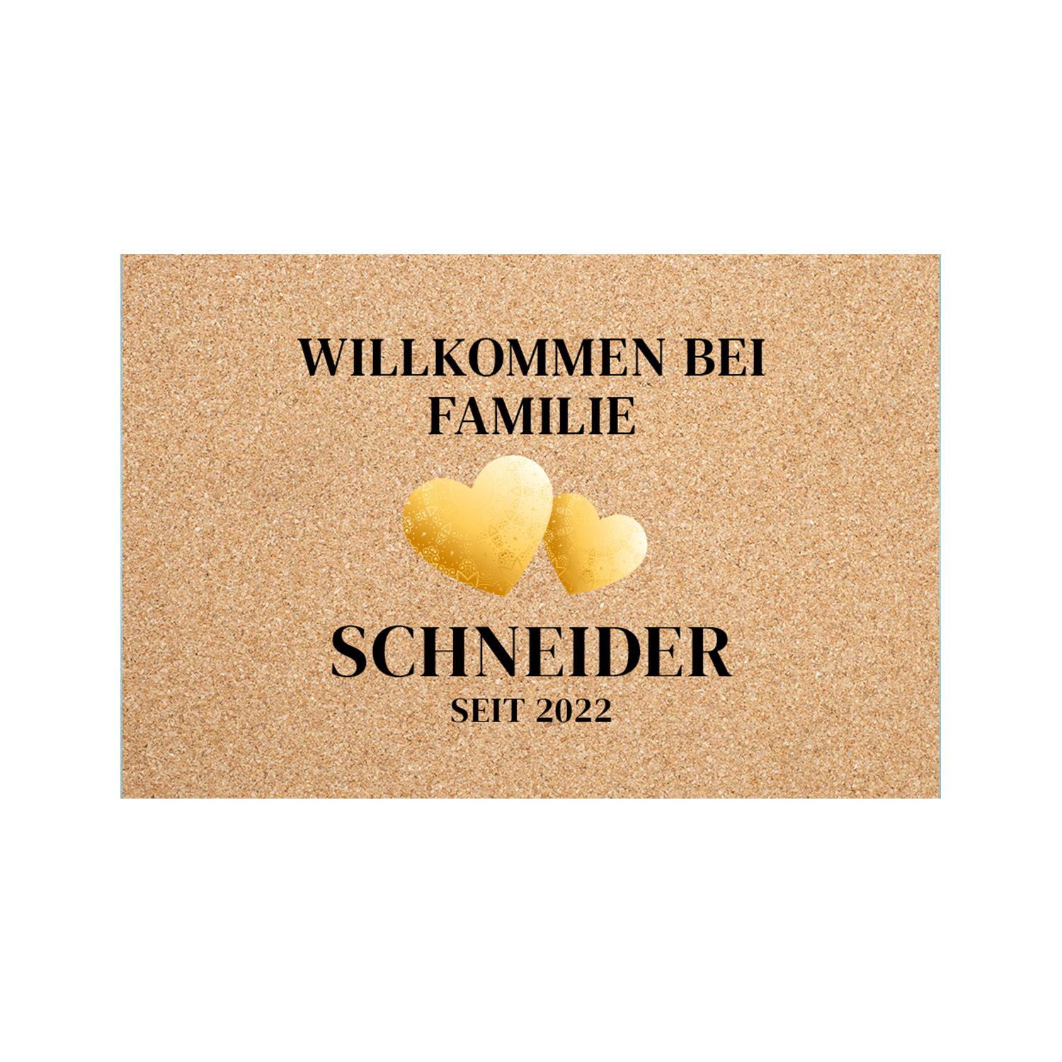 Fußmatte - Willkommen mit Personalisierung