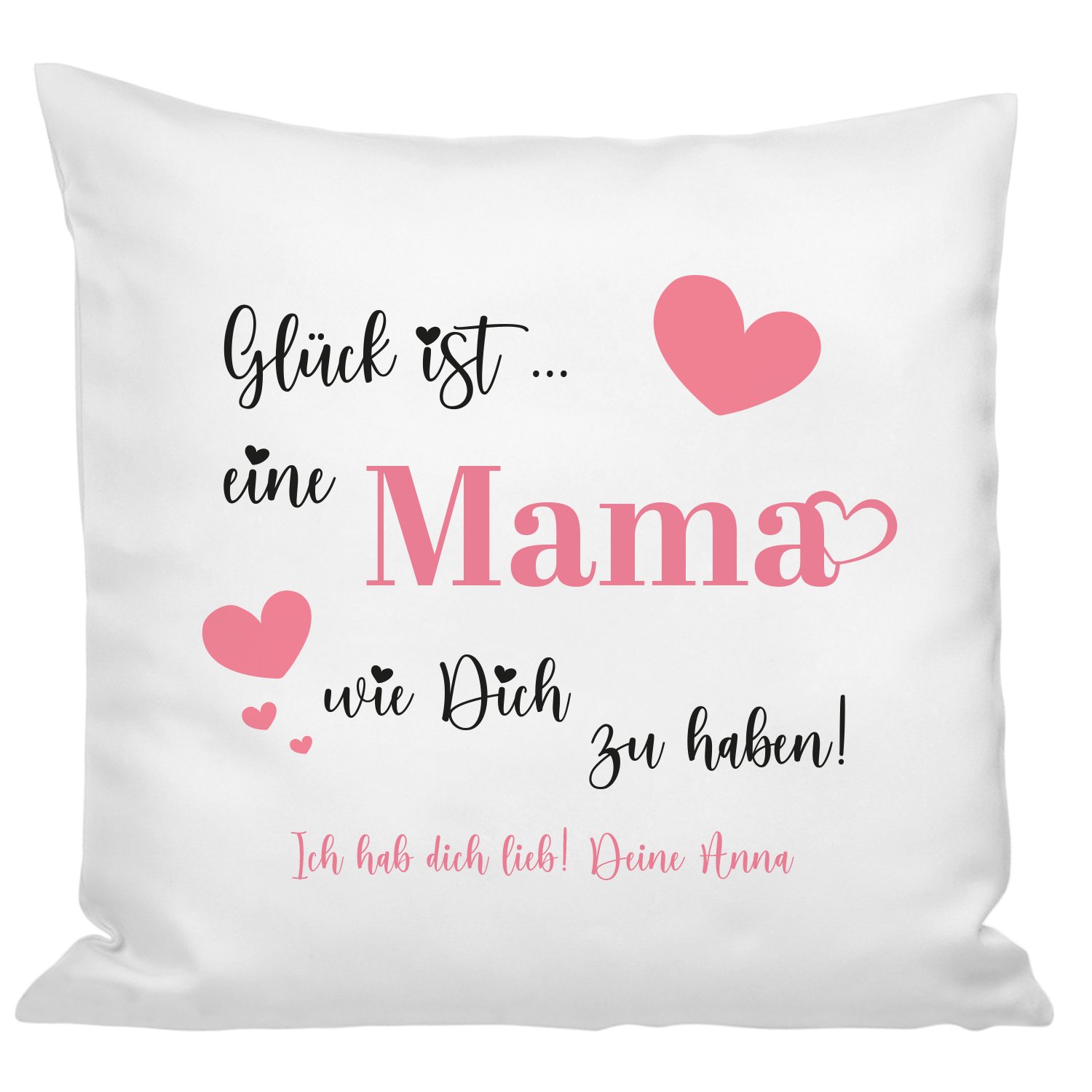 Kissen - Mama mit Herzen
