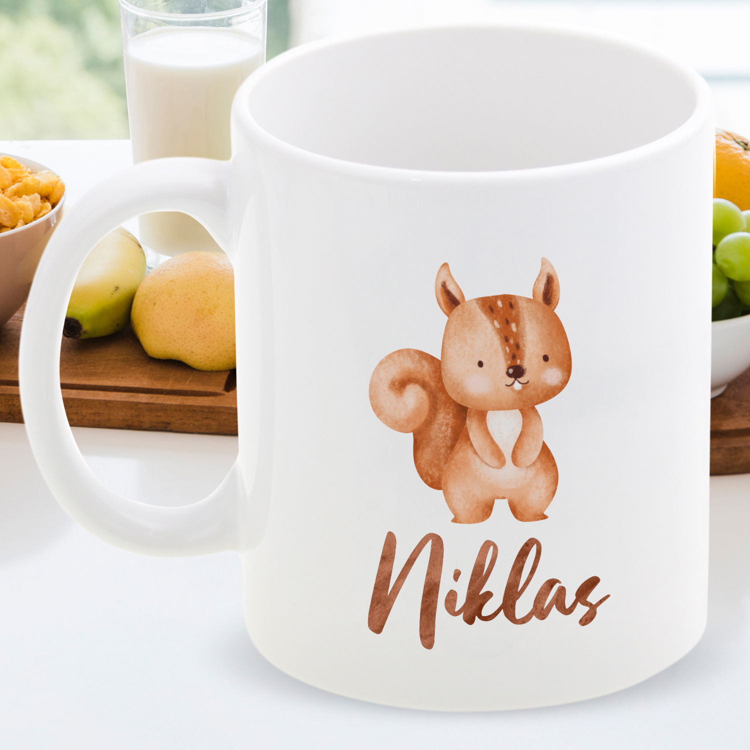 Tasse - Waldtiere mit Personalisierung