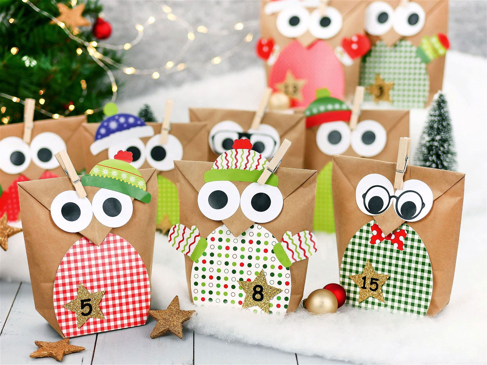 Adventskalender zum Befüllen - Eule