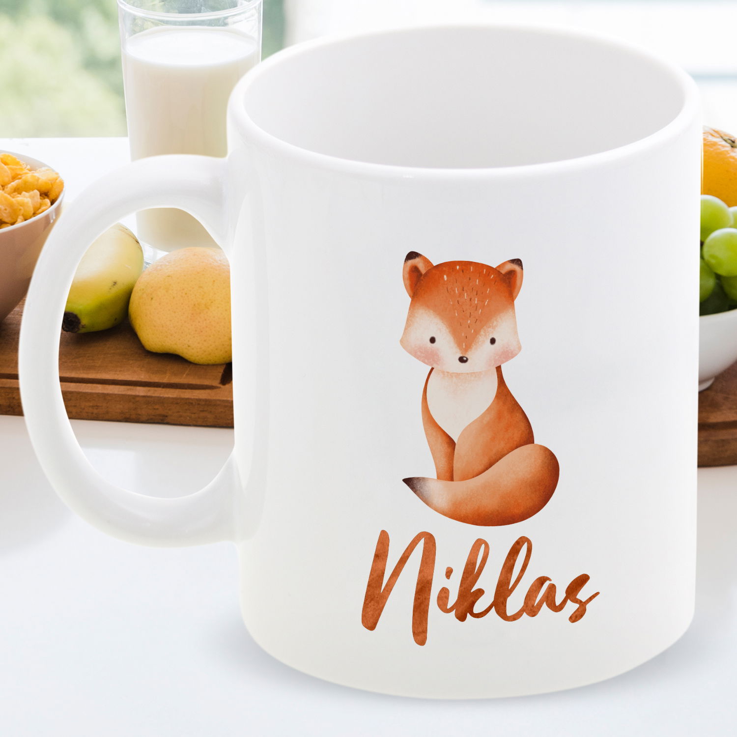 Tasse - Waldtiere mit Personalisierung