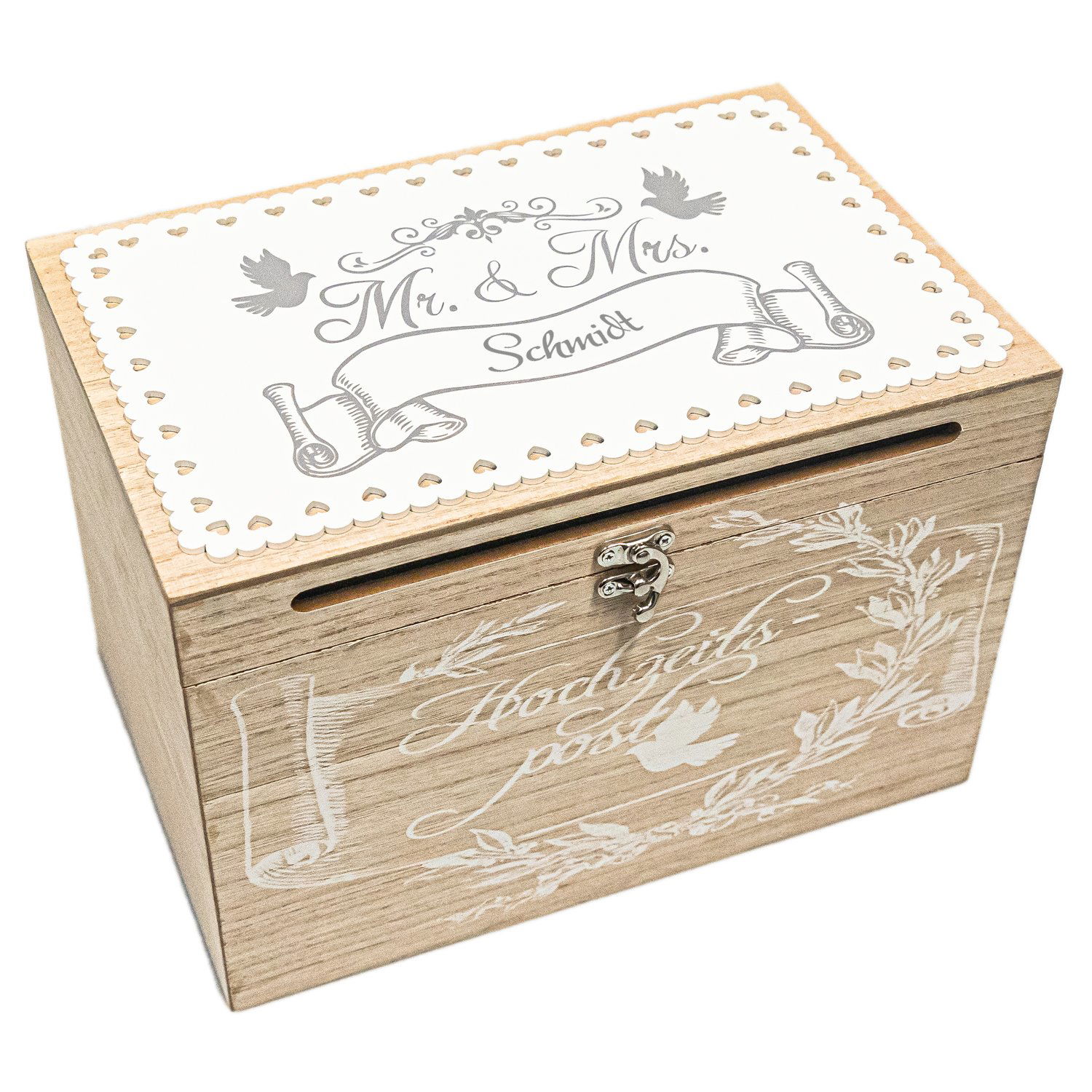 Hochzeitsbox mit Personalisierung