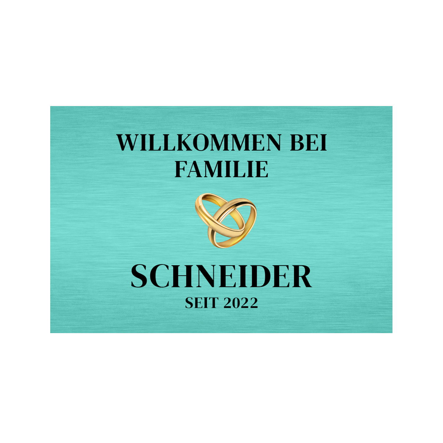 Fußmatte - Willkommen mit Personalisierung
