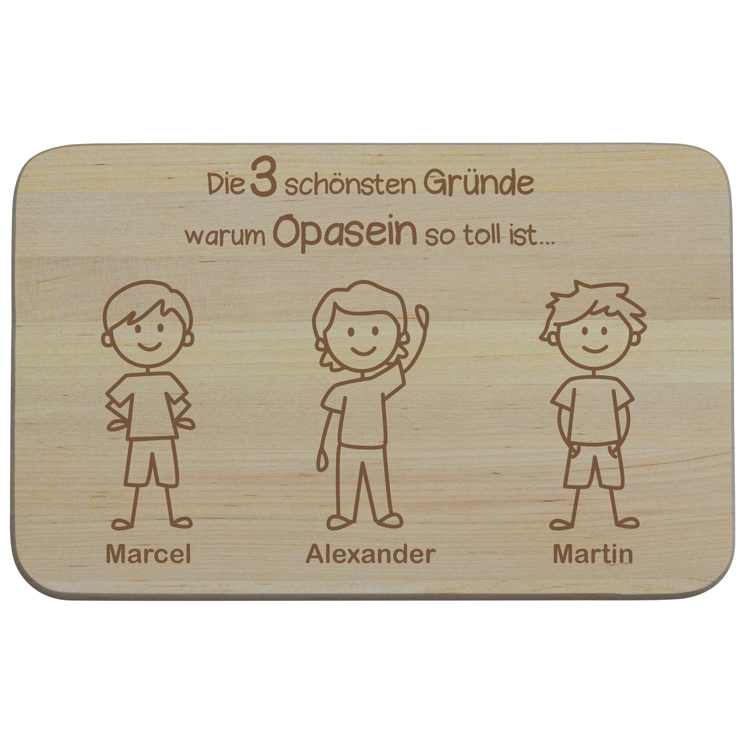 Frühstücksbrett - Schönste Gründe zum Opasein