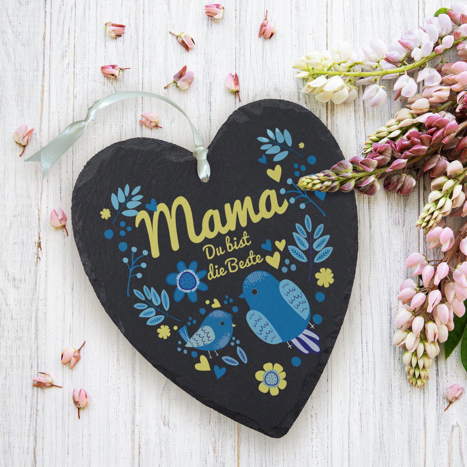 Dankeschön für Mamas - Schieferherz in 3 Varianten