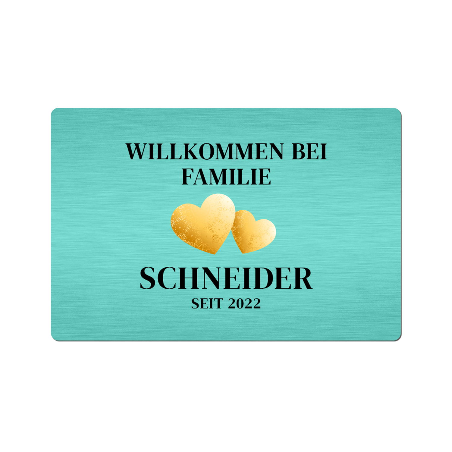 Fußmatte - Willkommen mit Personalisierung