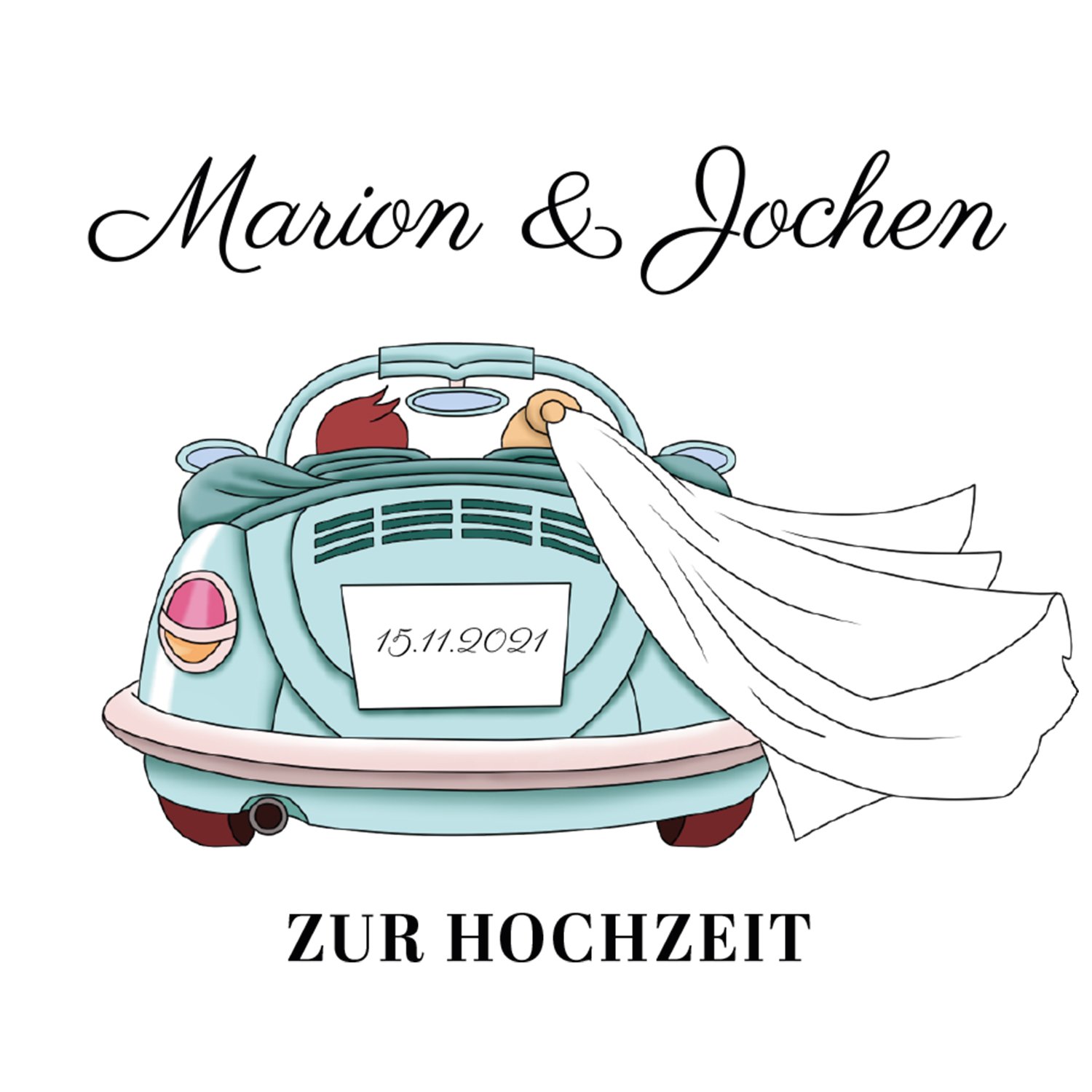 Spardose zur Hochzeit - Auto