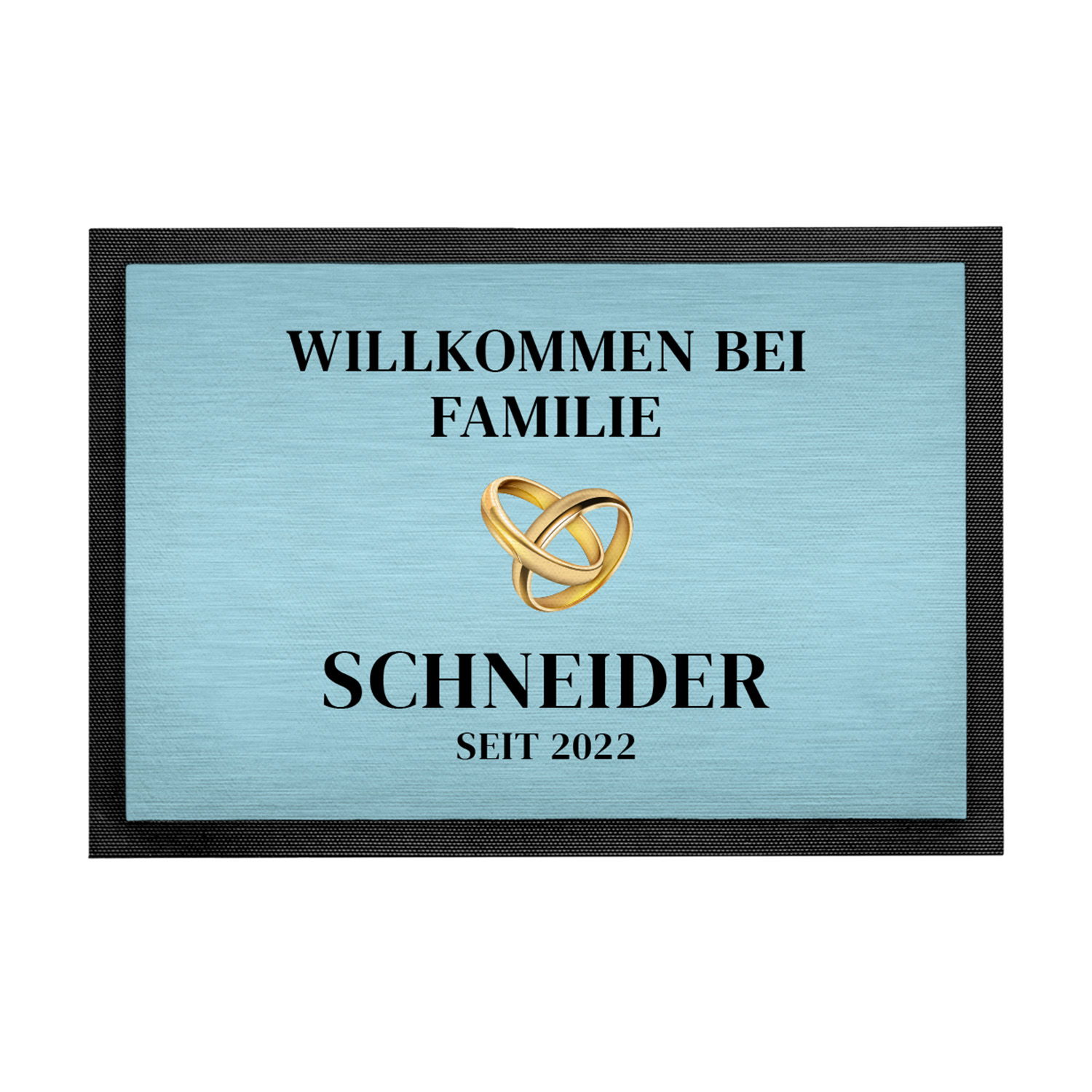 Fußmatte - Willkommen mit Personalisierung