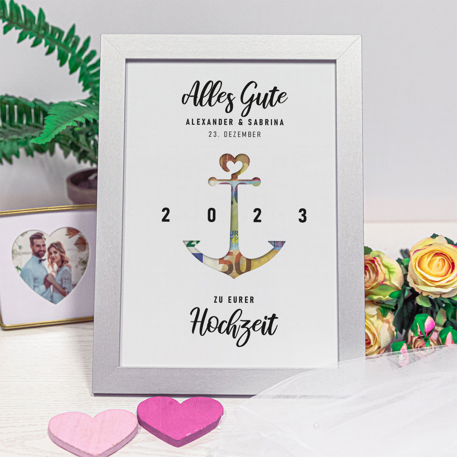 Geldgeschenk zur Hochzeit - Anker 