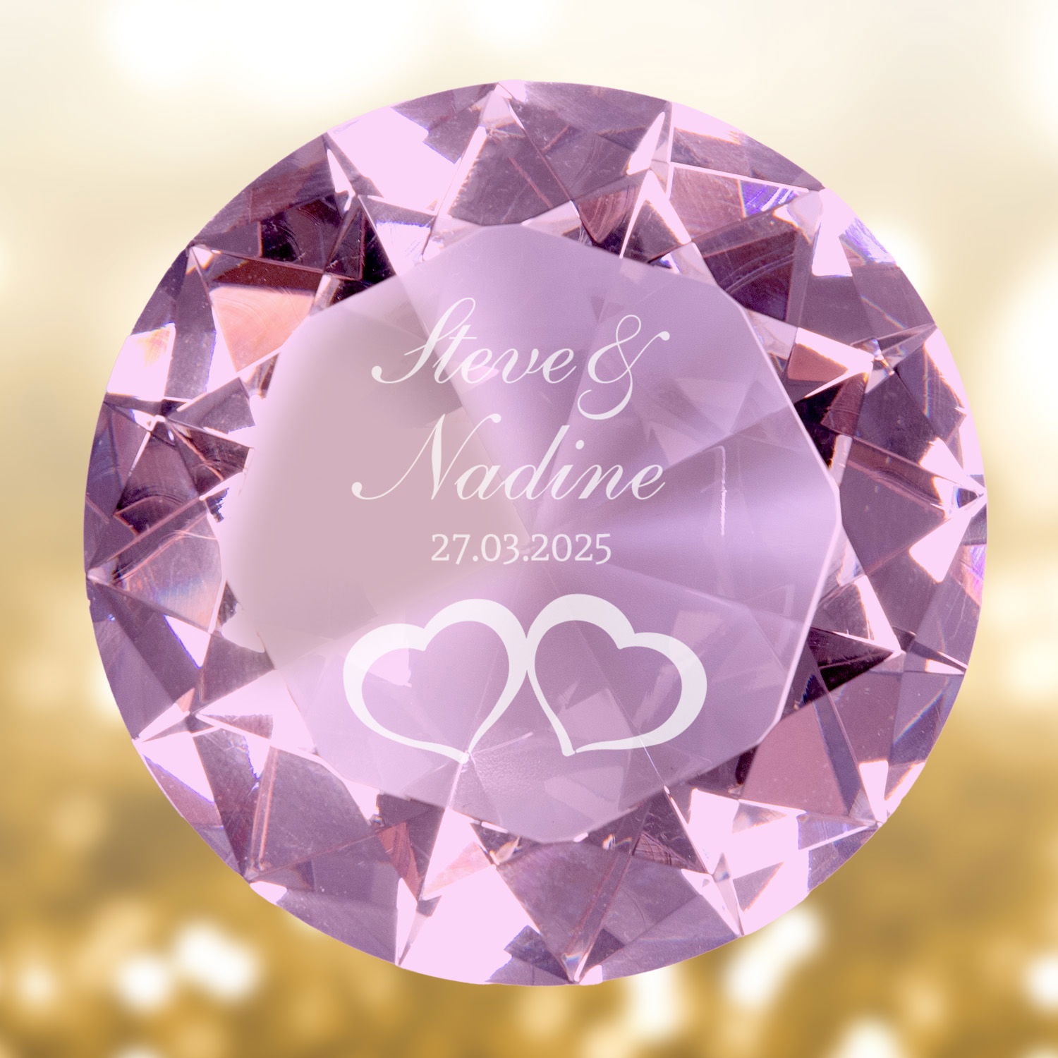Diamant zur Hochzeit - mit Personalisierung