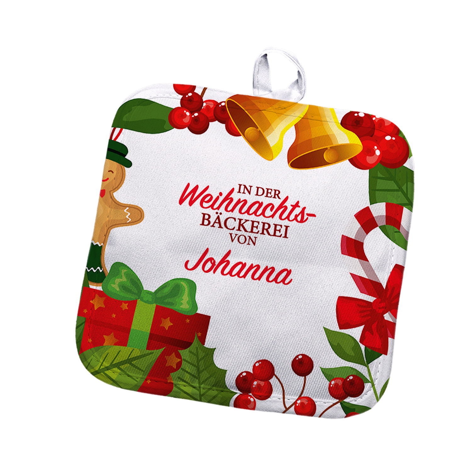 Topflappen-Set mit Weihnachtsmotiv