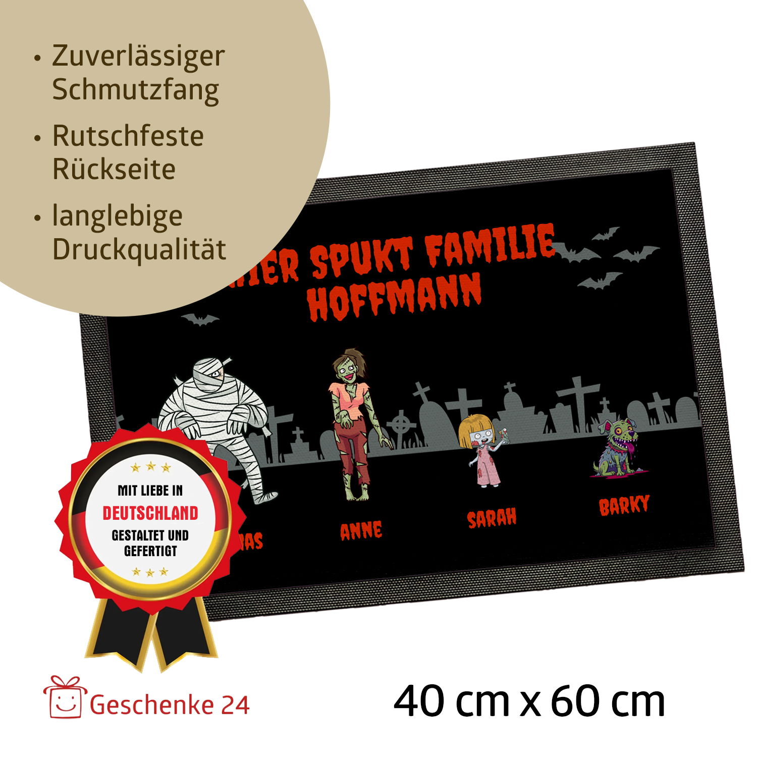 Fußmatte - Halloween Zombies