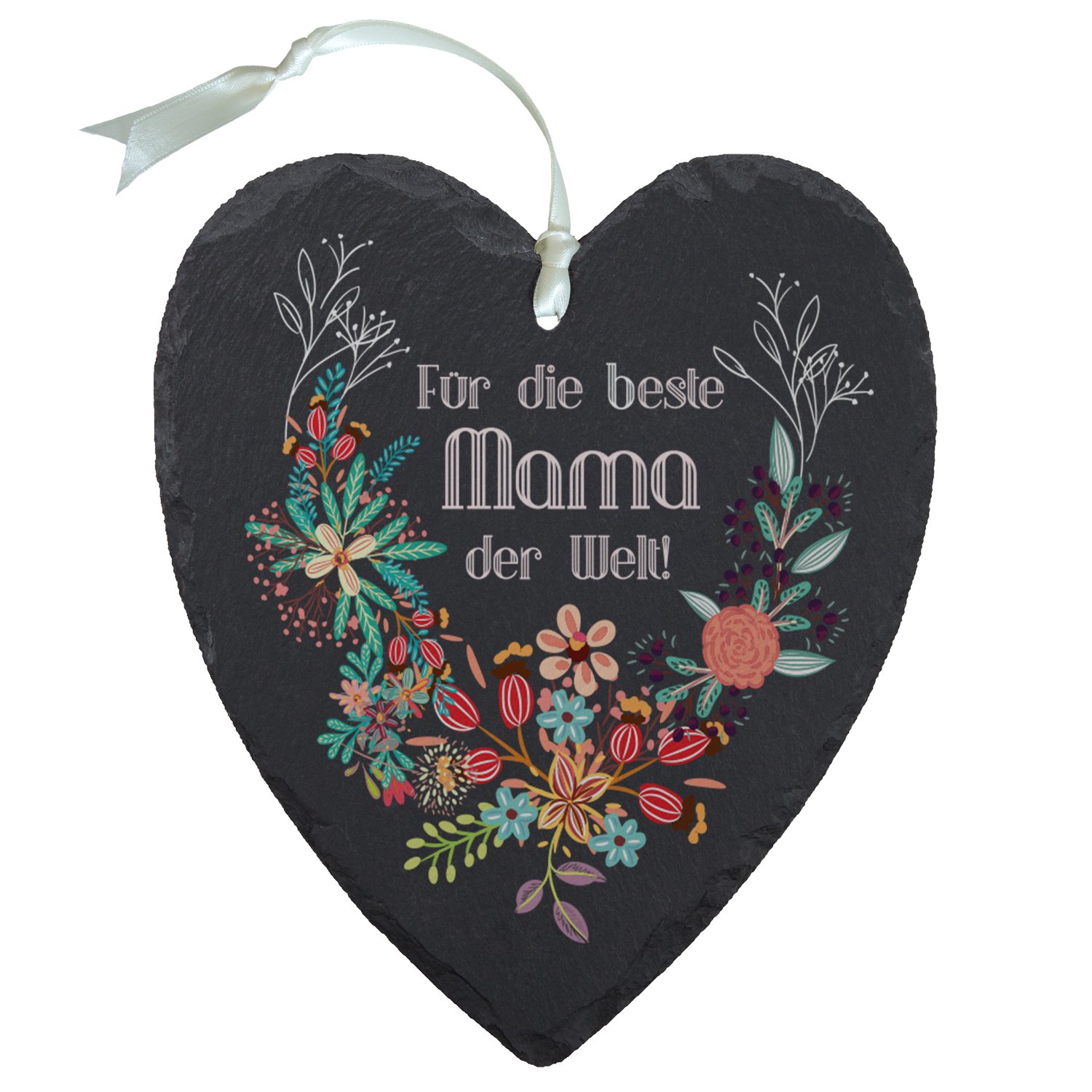 Dankeschön für Mamas - Schieferherz in 3 Varianten