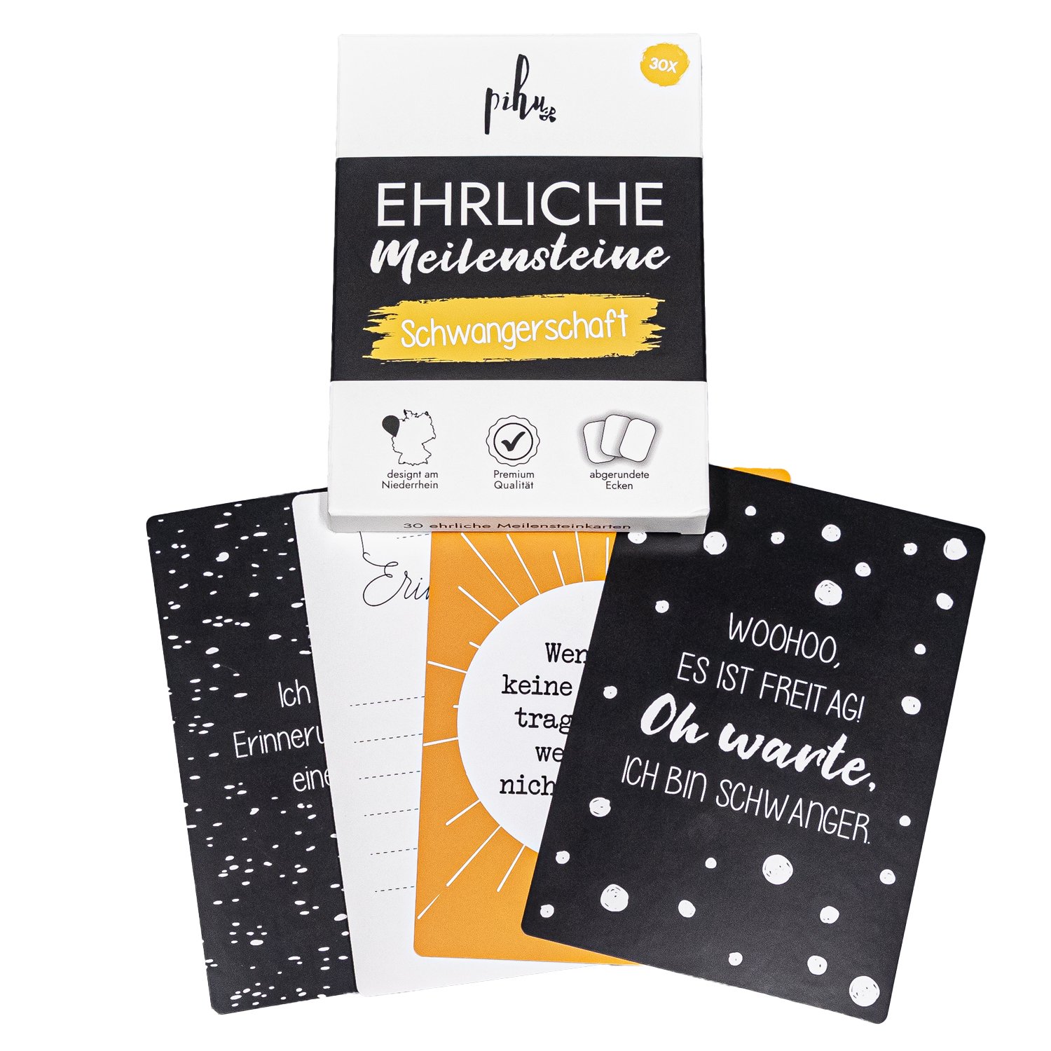 Ehrliche Meilensteine - Schwangerschaft - personalisierbar