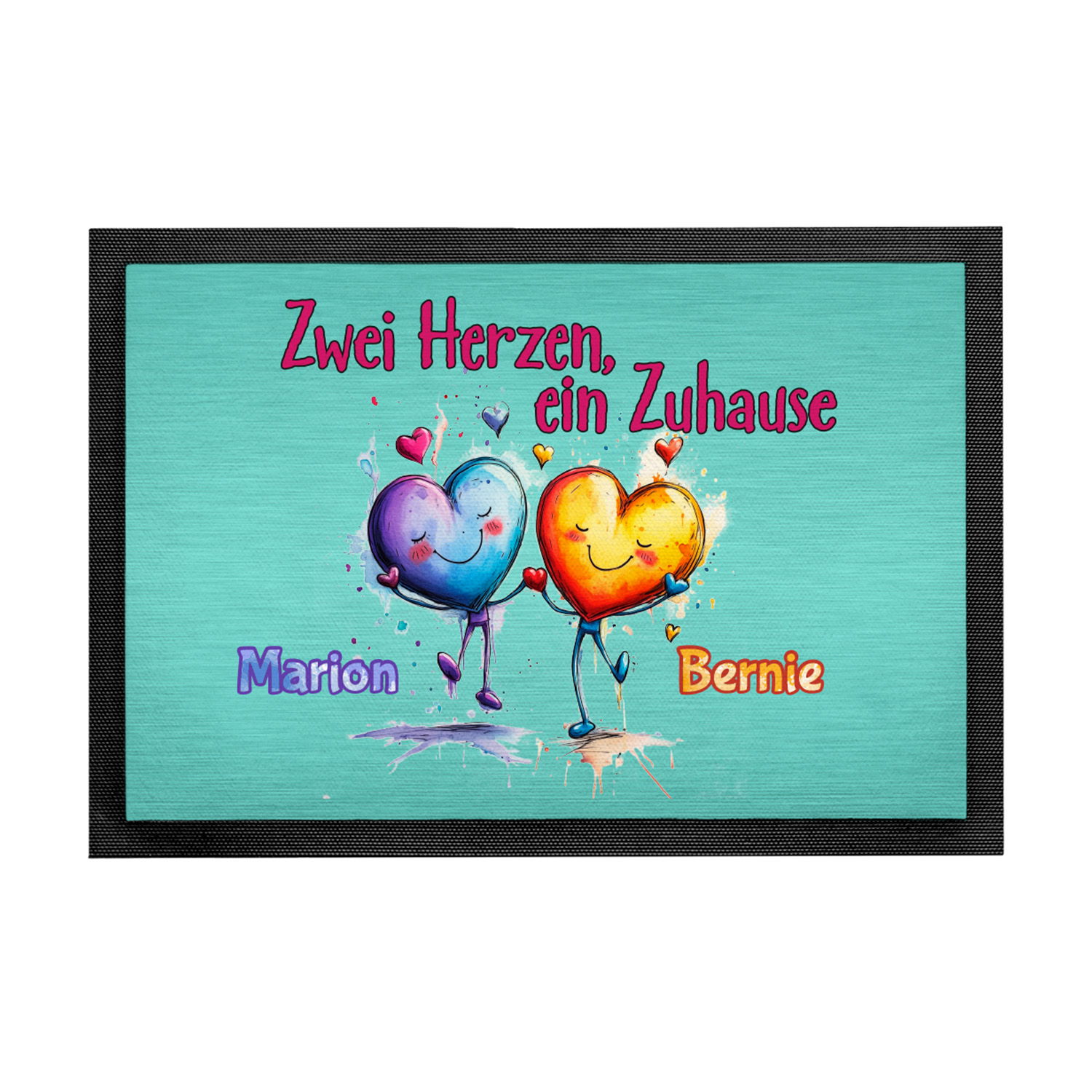 Fußmatte - Zwei Herzen 
