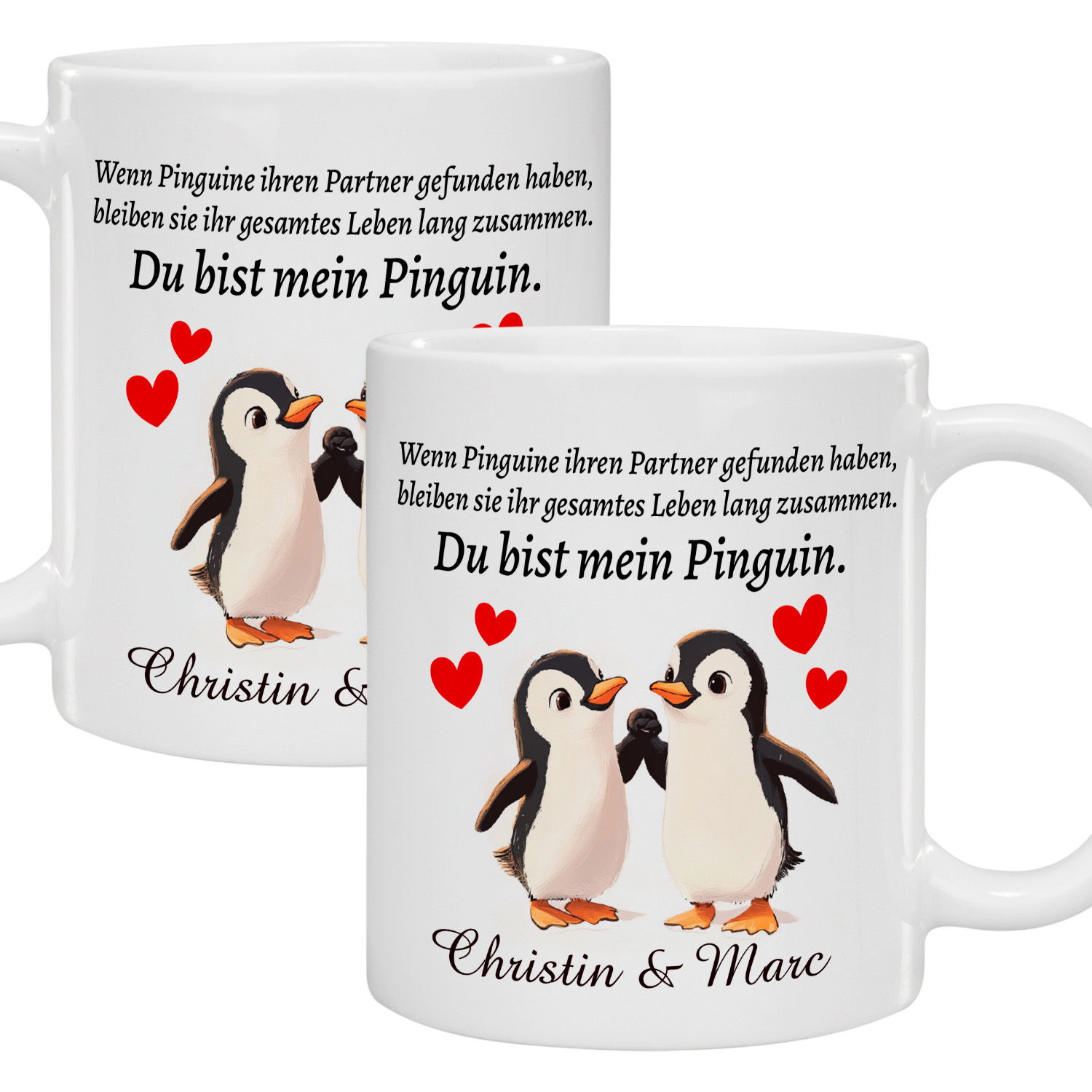 Tasse - Du bist mein Pinguin