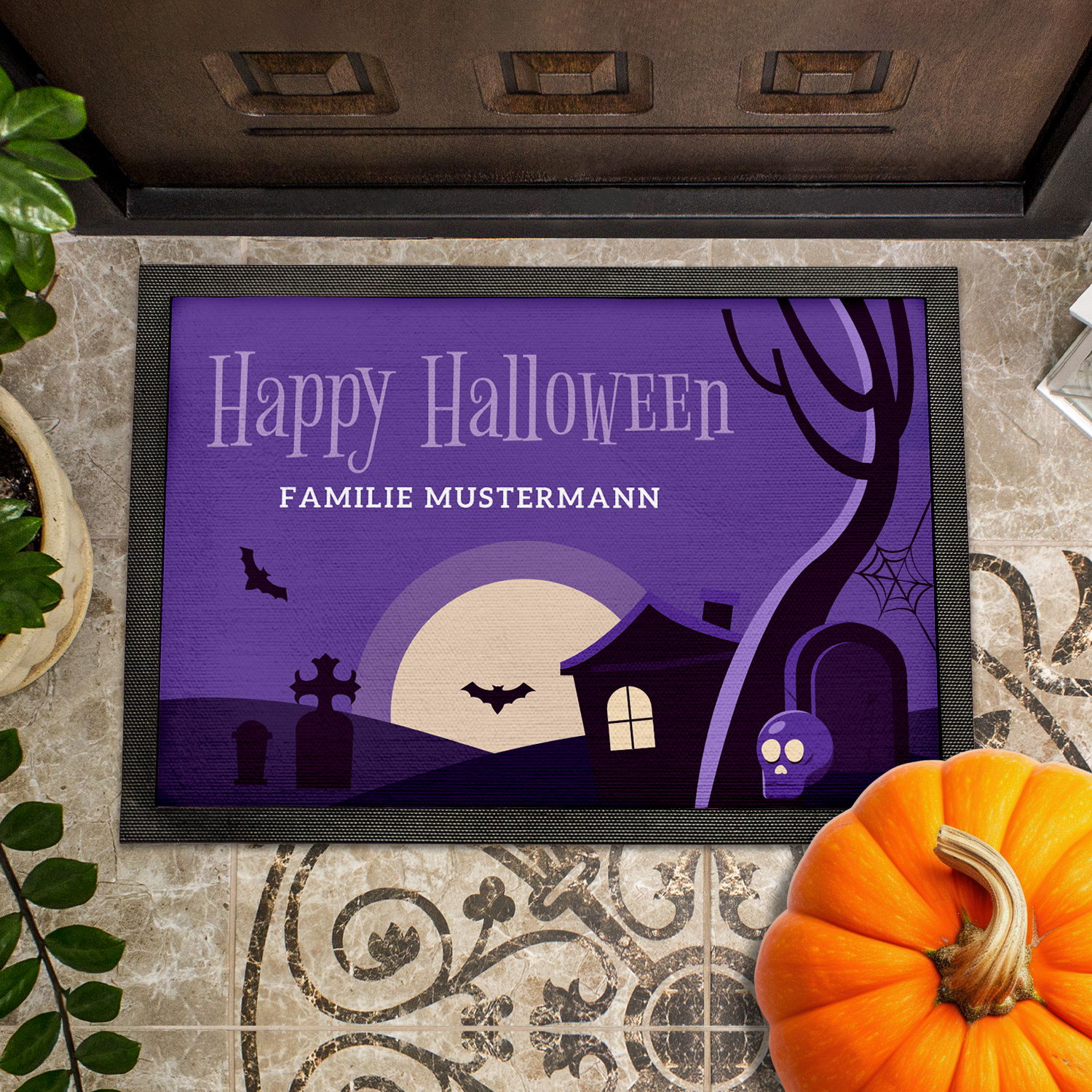 Fußmatte - Halloween mit Personalisierung