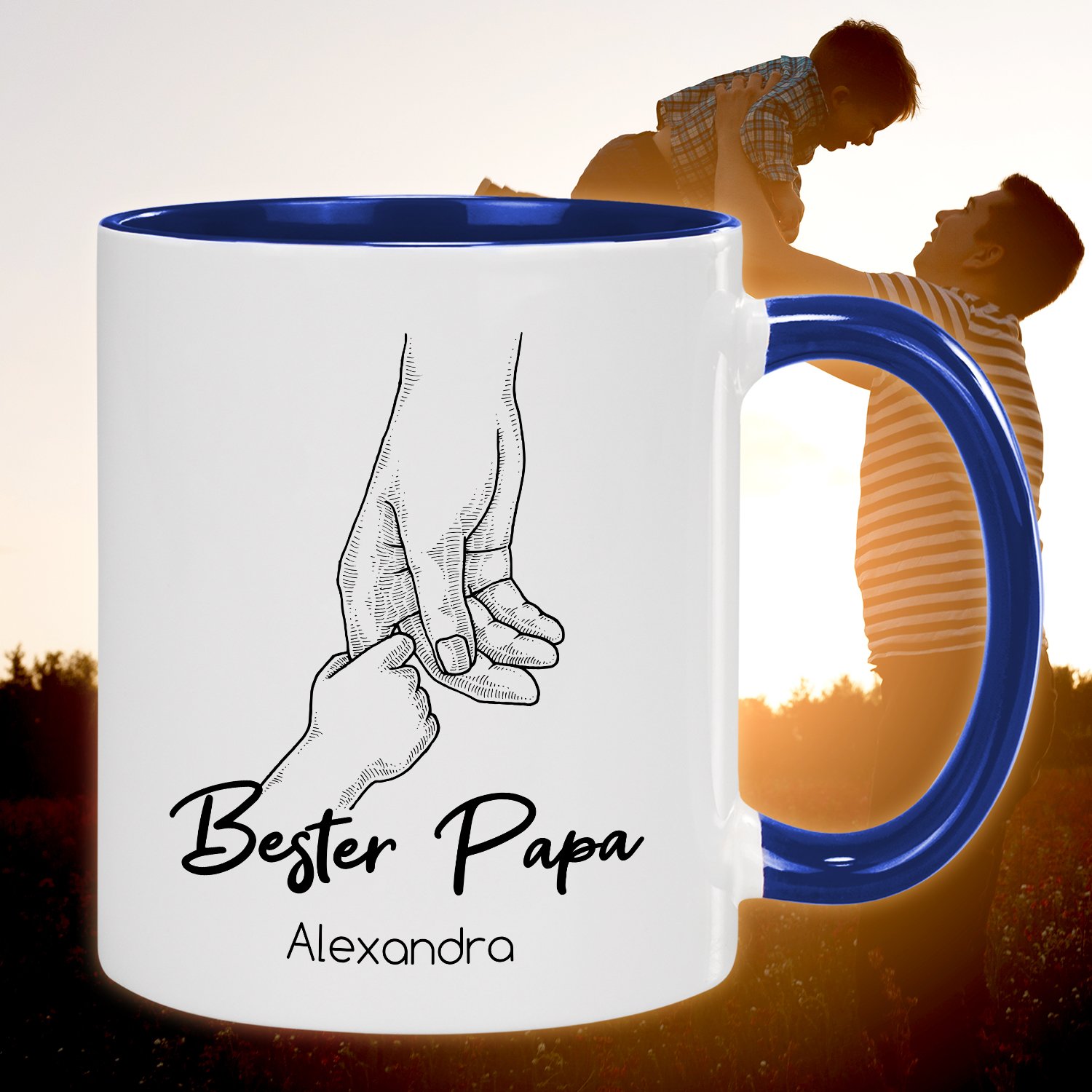 Tasse - Bester Papa mit Personalisierung