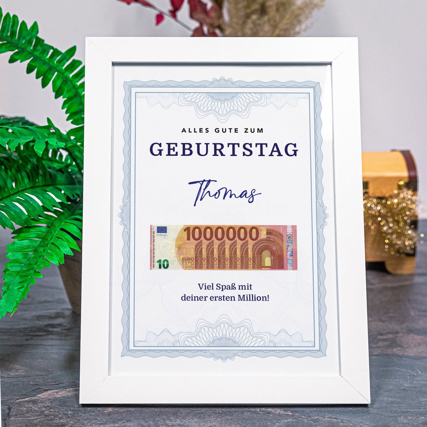 Geldgeschenk zum Geburtstag - 1. Million