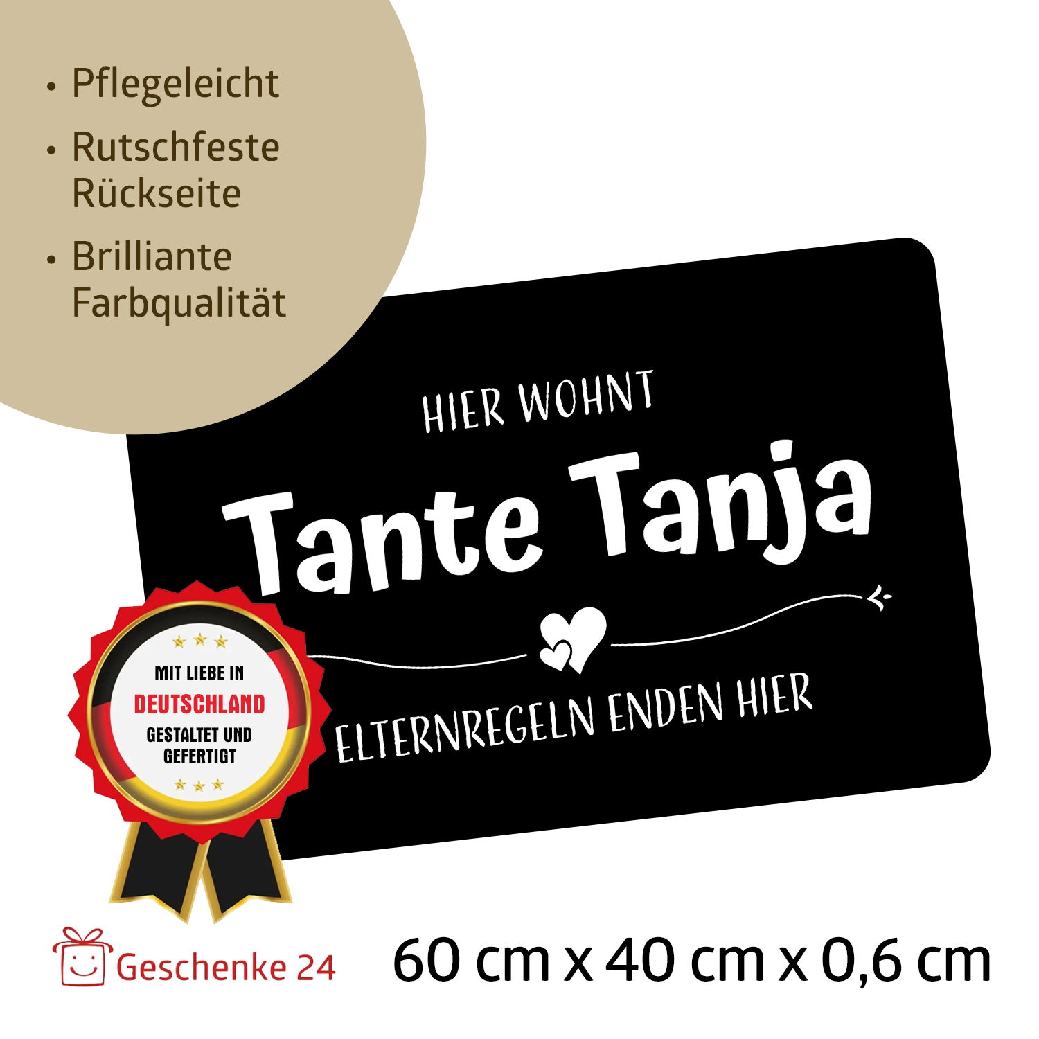 Fußmatte - Oma und Opa - Elternregeln enden hier