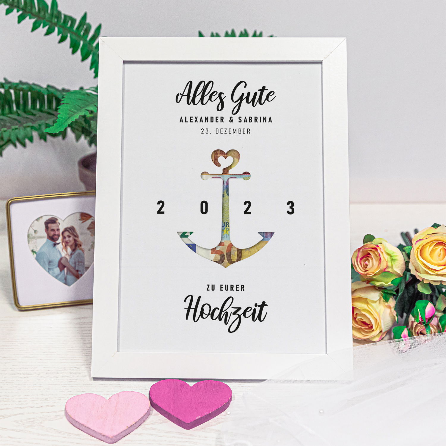 Geldgeschenk zur Hochzeit - Anker 