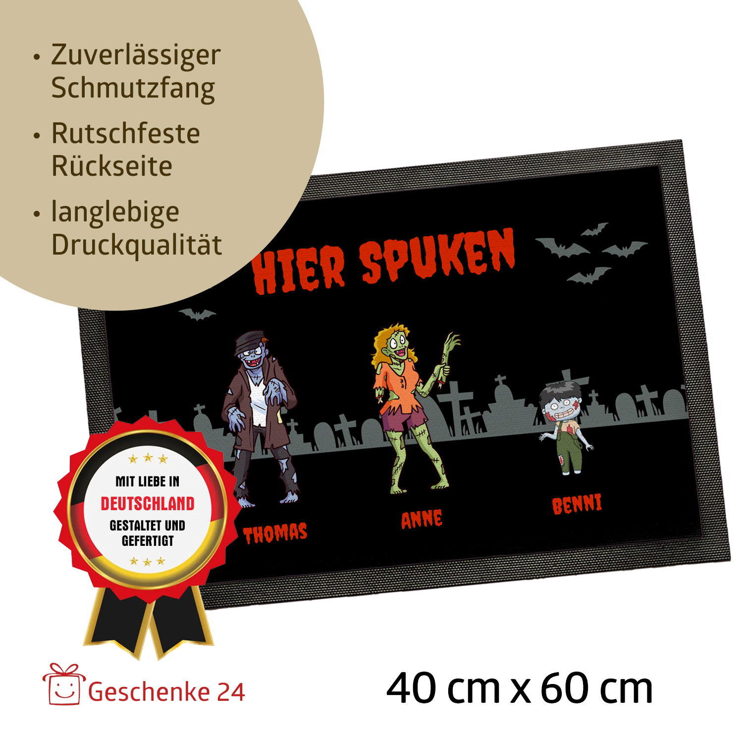 Fußmatte - Halloween Zombies