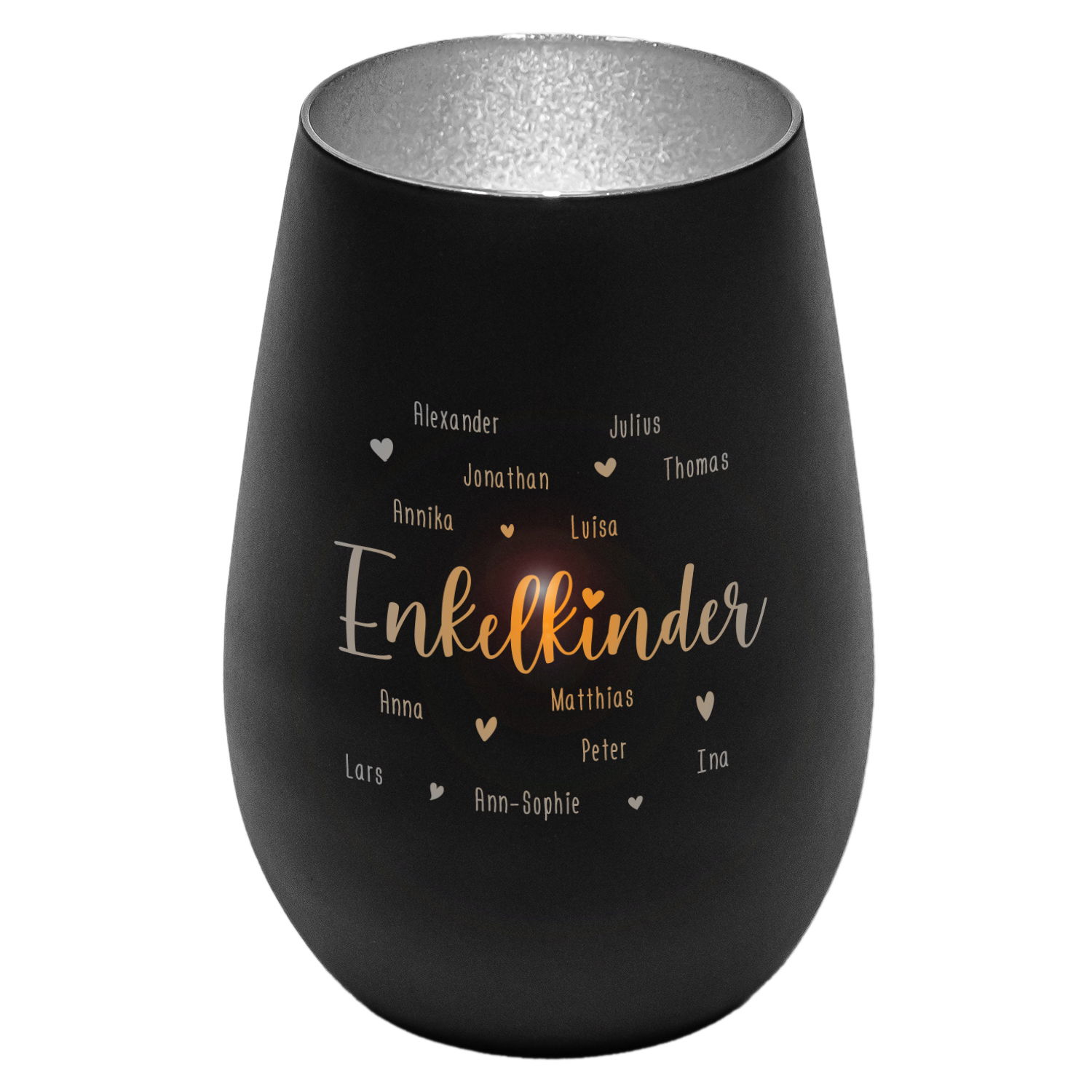 Windlicht - Enkelkinder mit Personalisierung