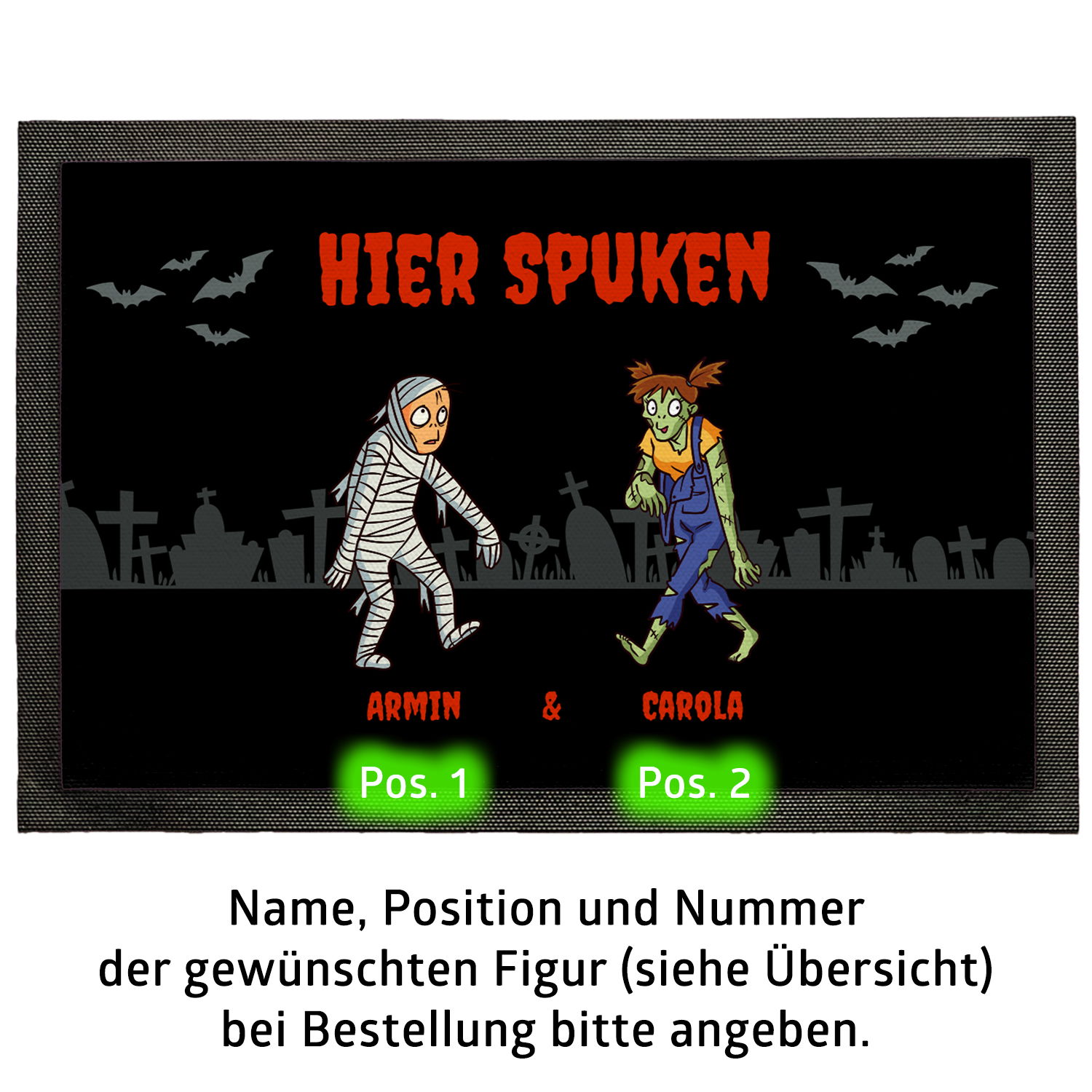 Fußmatte - Halloween Zombies