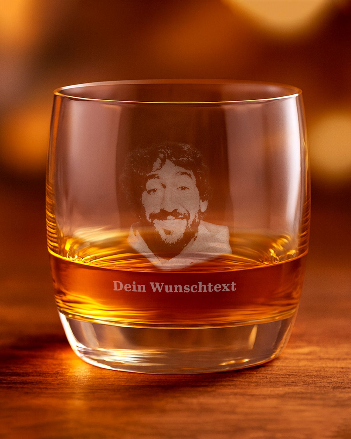 Whiskyglas mit Fotogravur