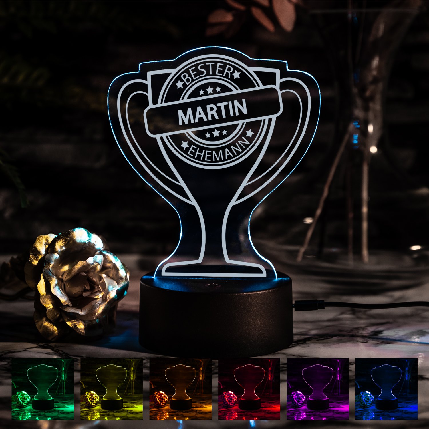 LED-Pokal für den Besten...