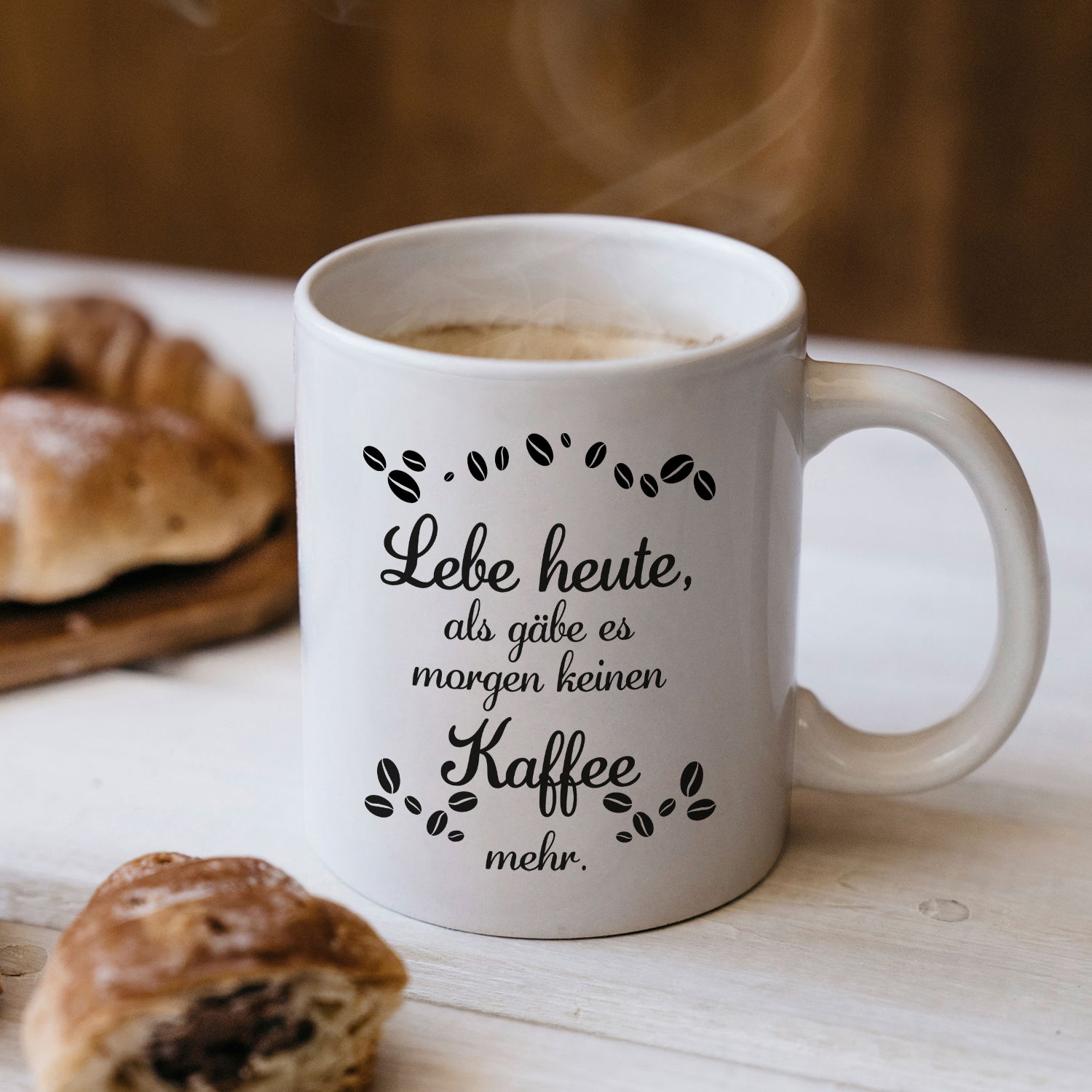 Kaffeebecher- Lebe heute