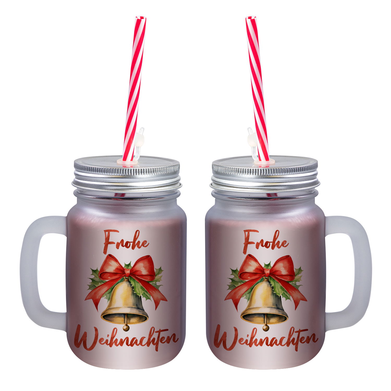 Weihnachtliches Henkelglas mit Wunschname