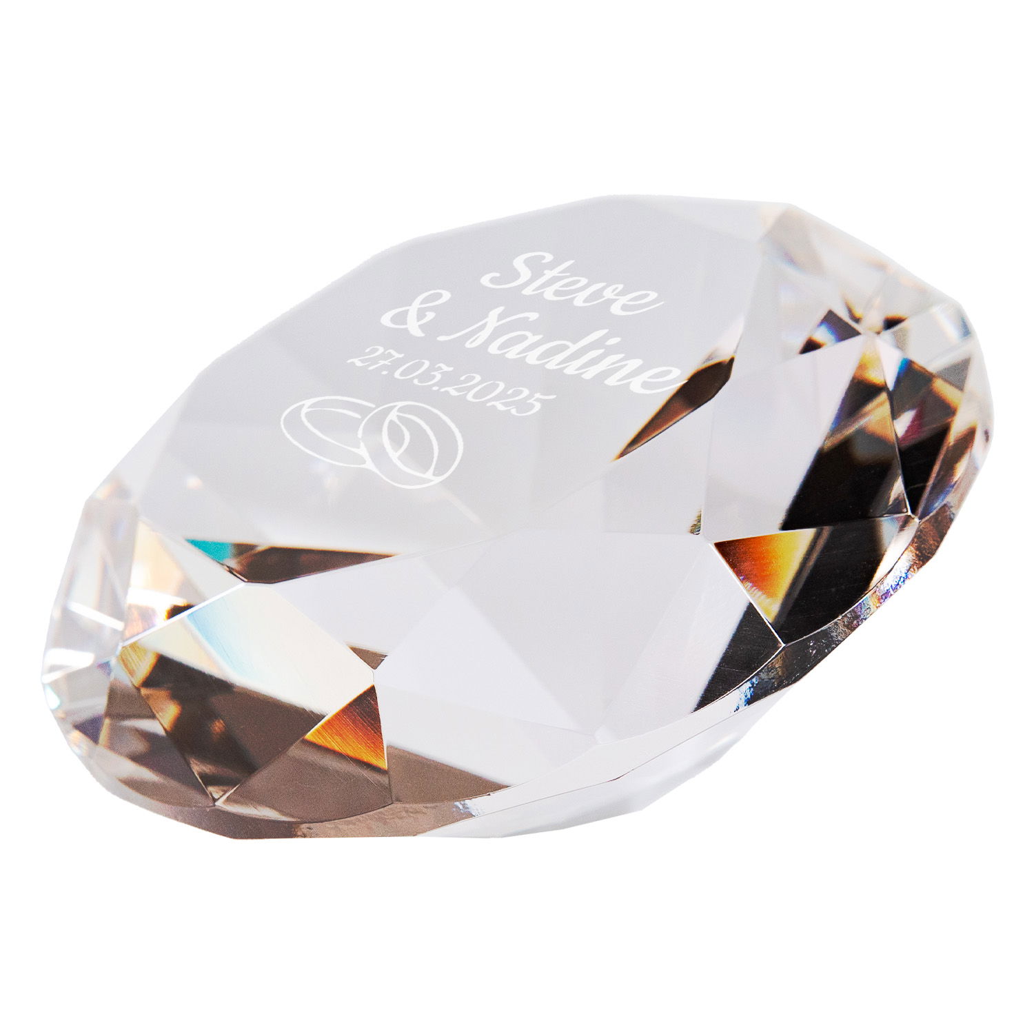 Diamant zur Hochzeit - mit Personalisierung