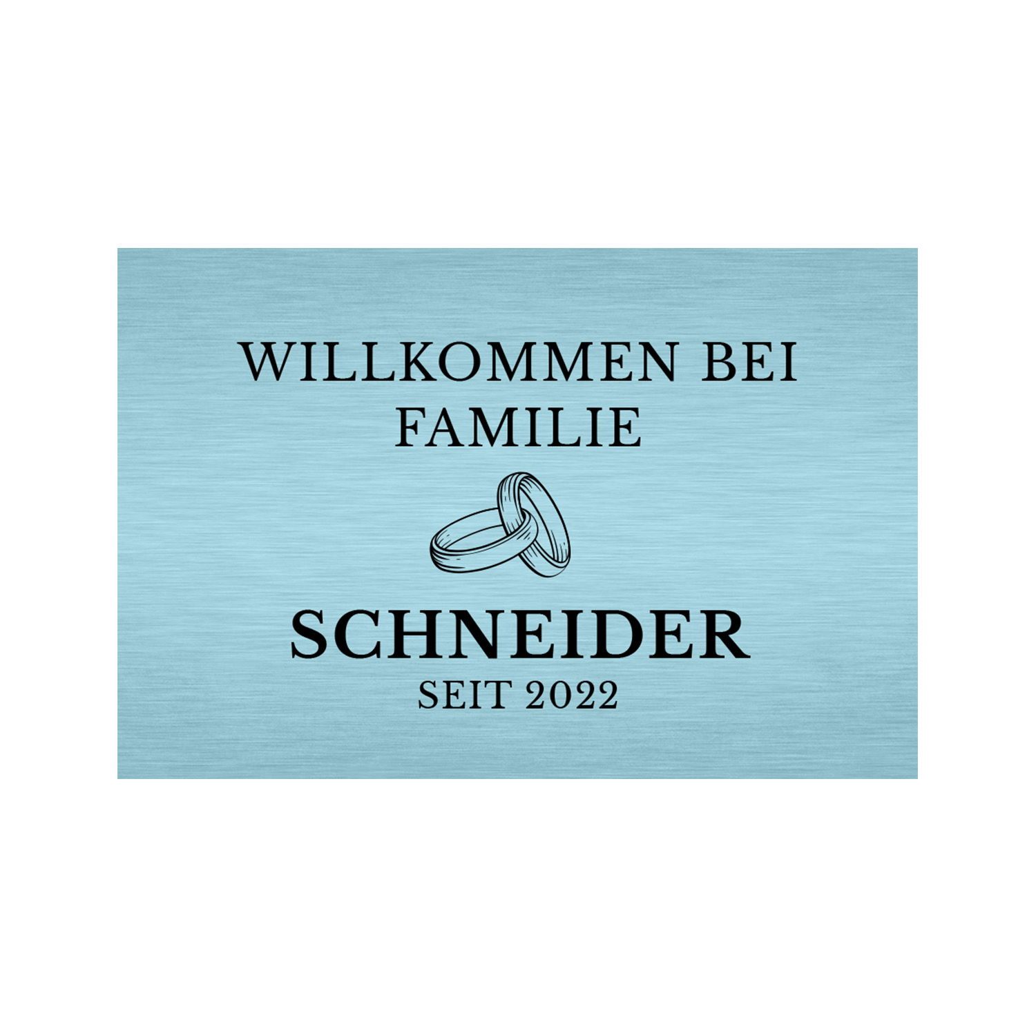 Fußmatte - Willkommen mit Personalisierung