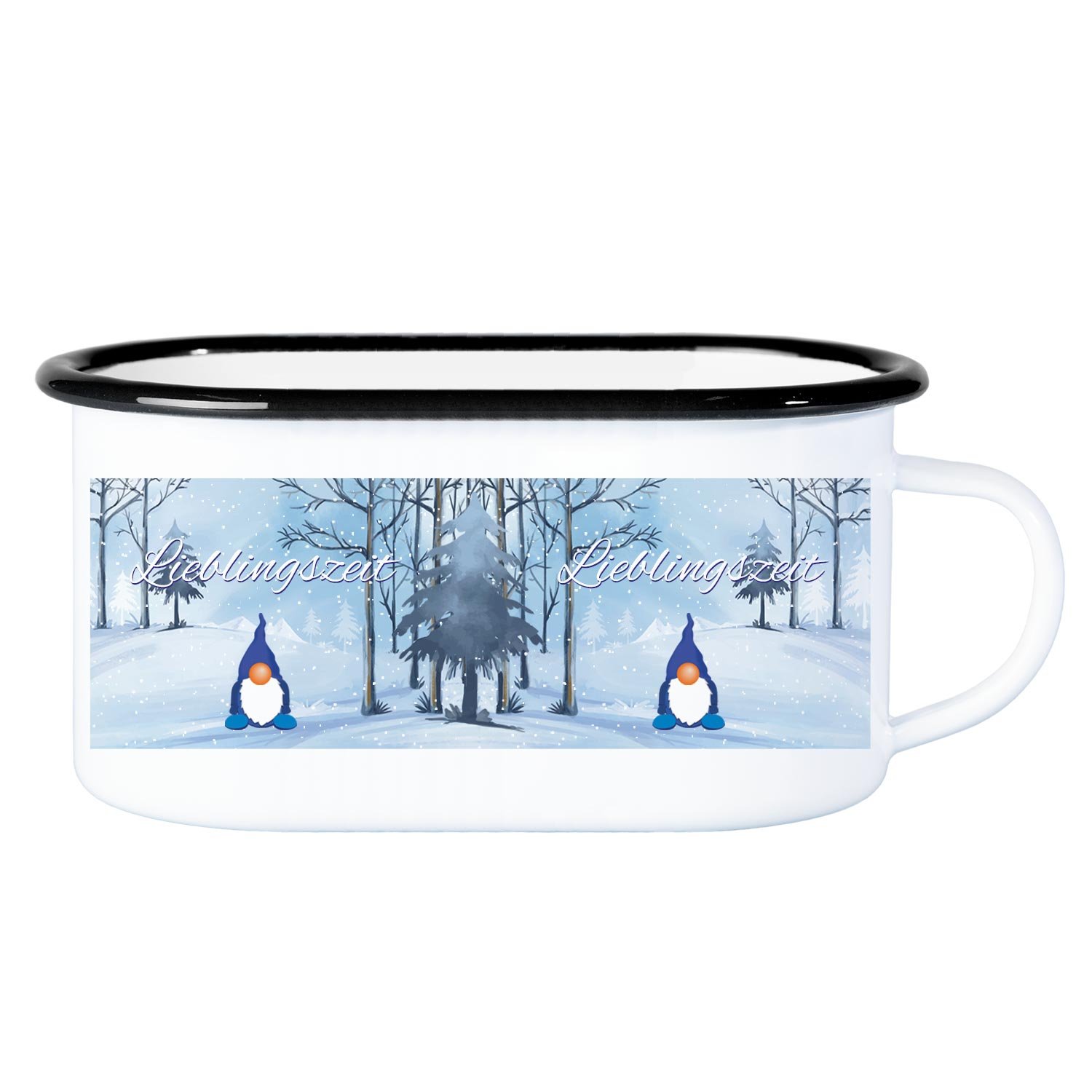 Weihnachtstasse aus Metall mit Personalisierung