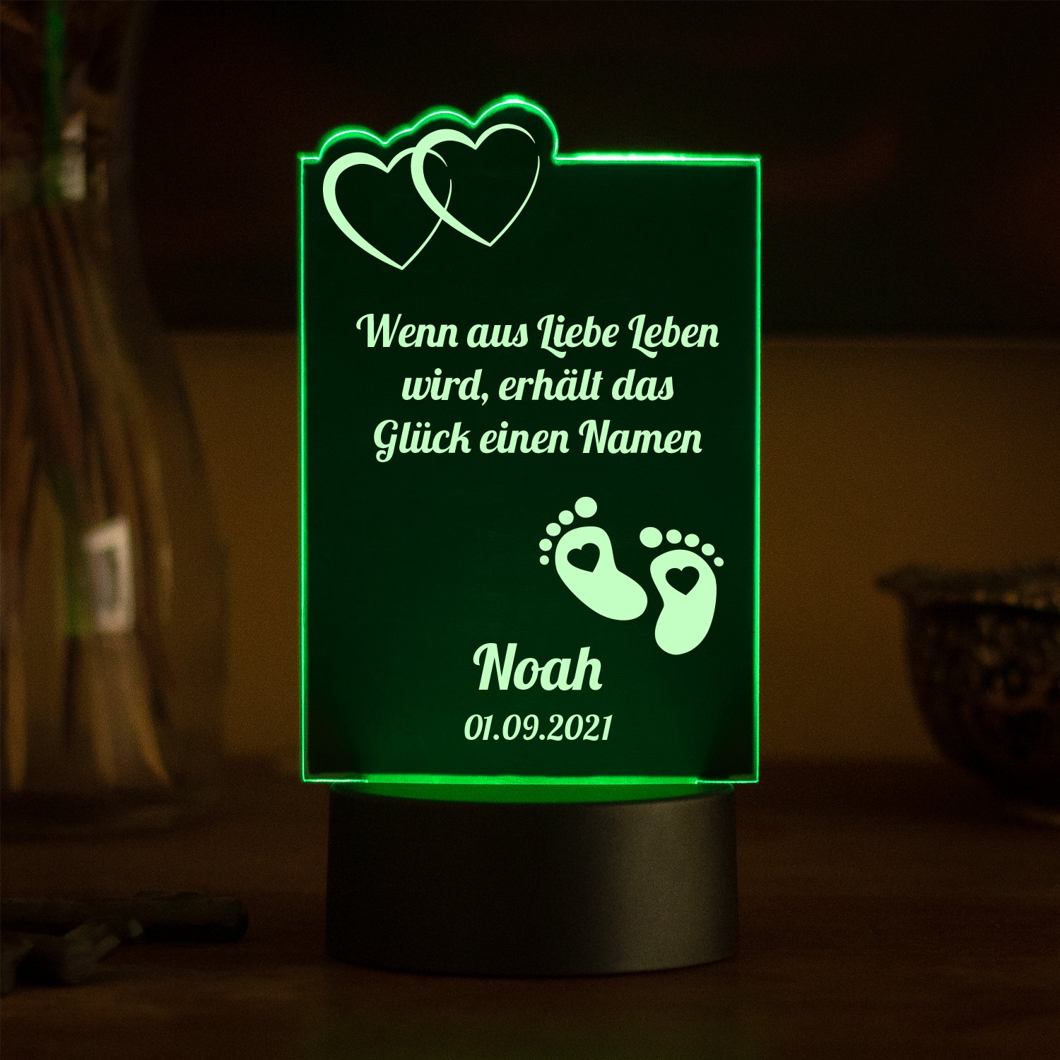 LED-Leuchte zur Geburt - Füße