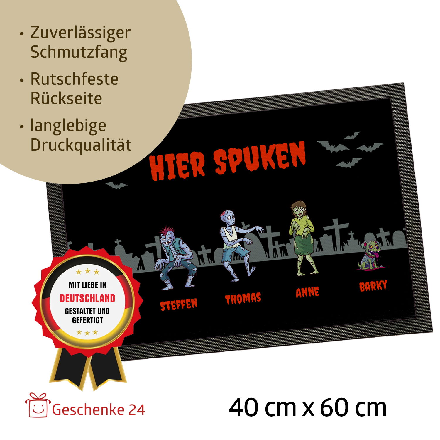 Fußmatte - Halloween Zombies