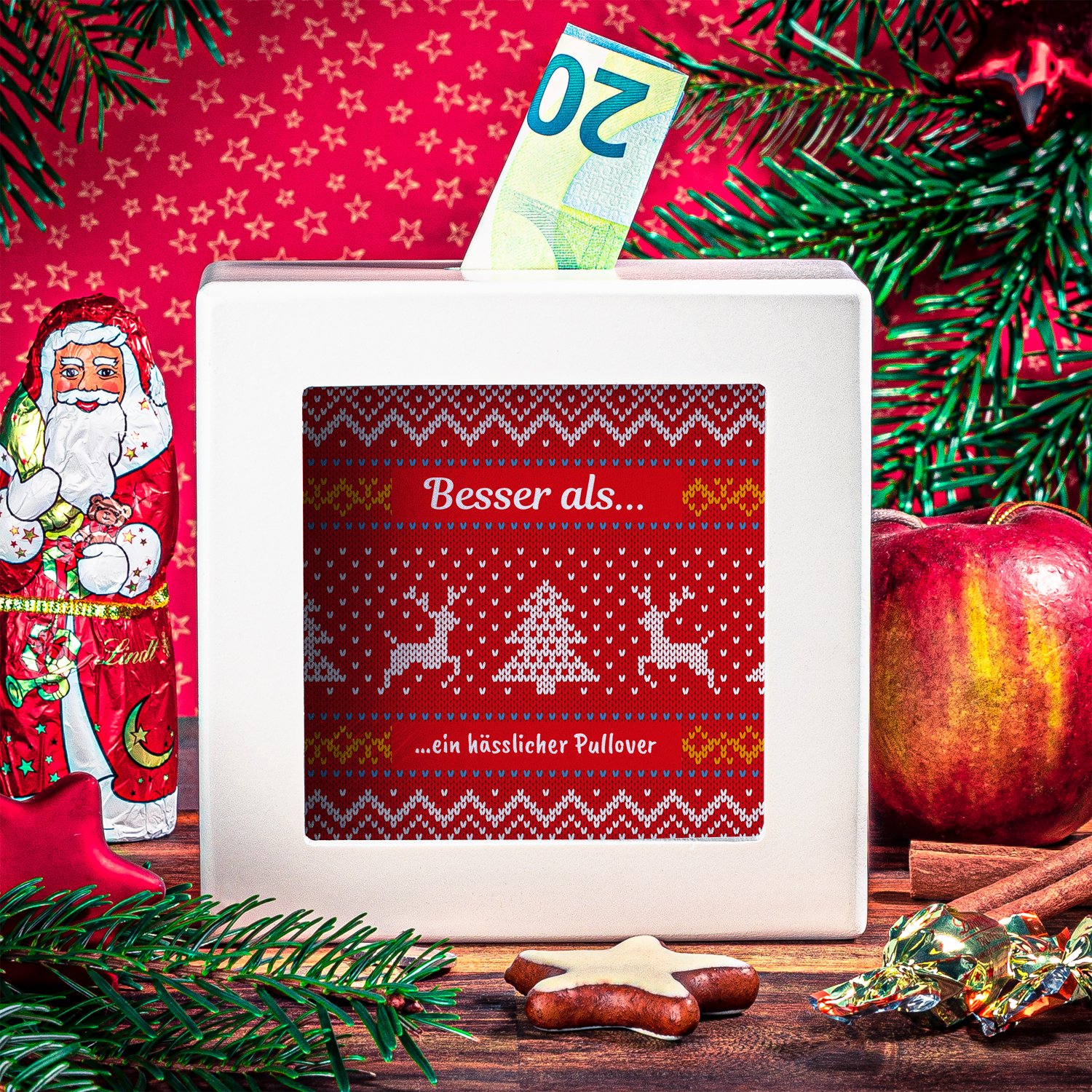 3D-Bilderrahmen - Spardose - Weihnachten